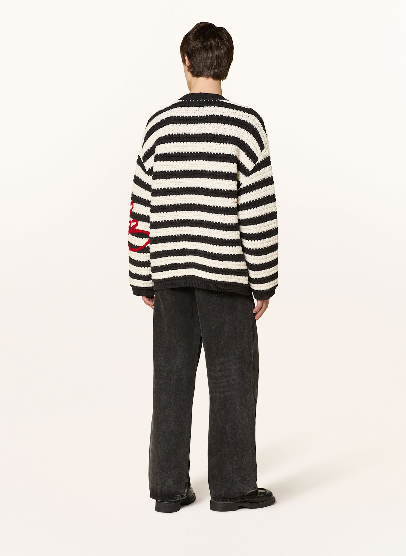 WRSTBHVR LEMMY baggy fit jeans: FADED BLACK