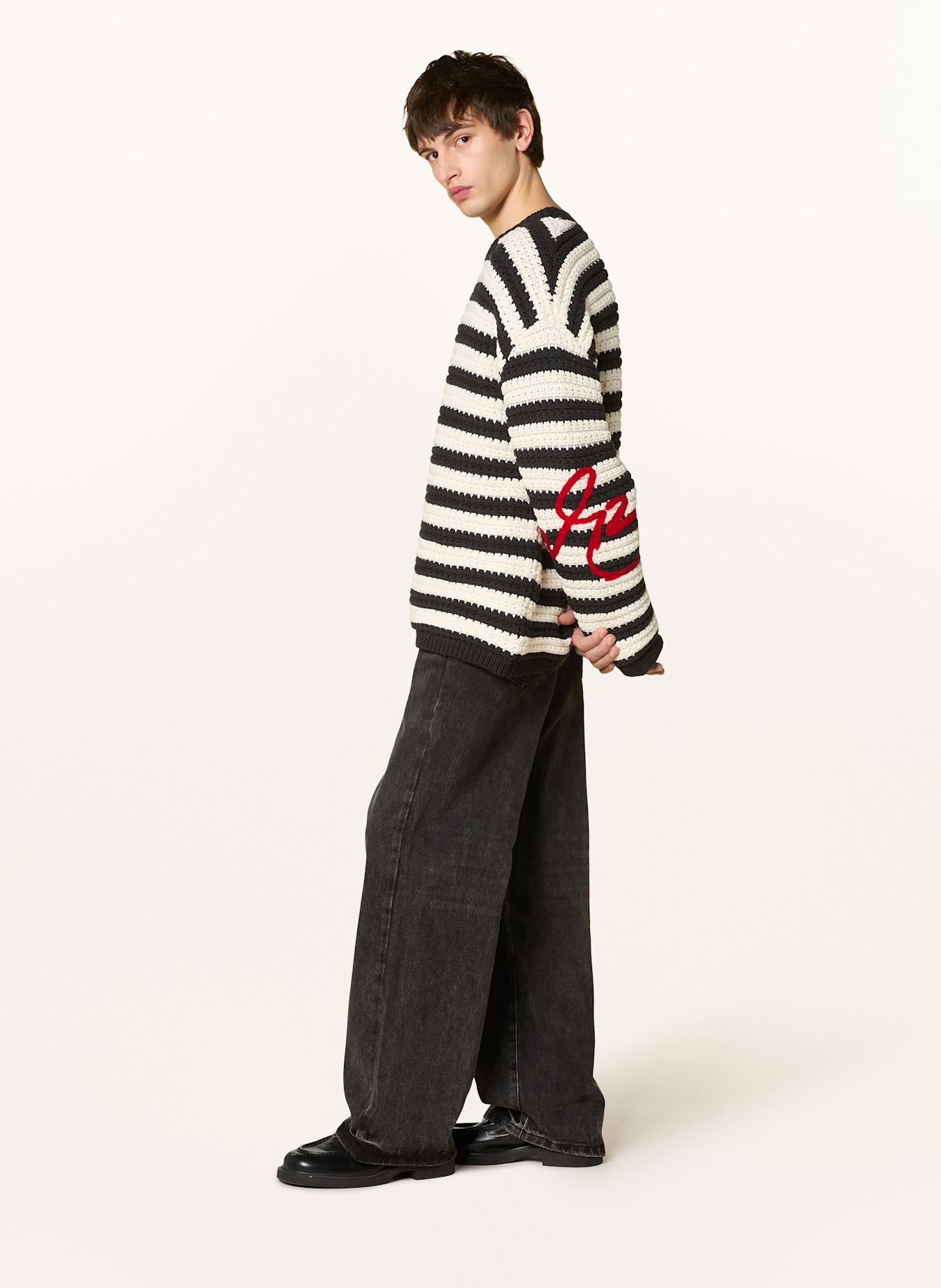 WRSTBHVR LEMMY baggy fit jeans: FADED BLACK