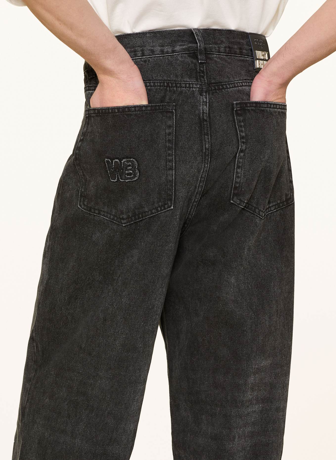 WRSTBHVR LEMMY baggy fit jeans: FADED BLACK