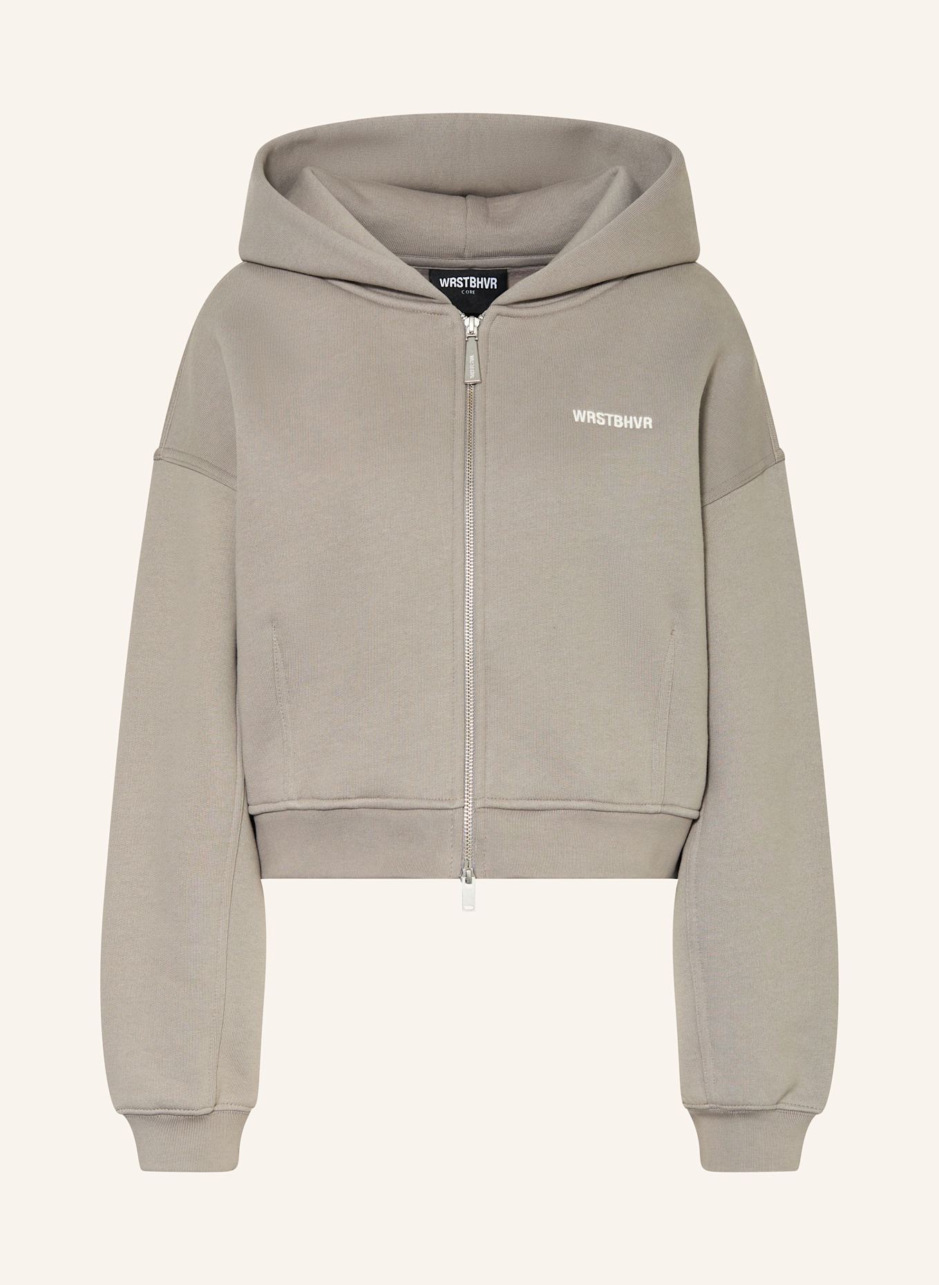 WRSTBHVR Sweat jacket ERIA: TAUPE