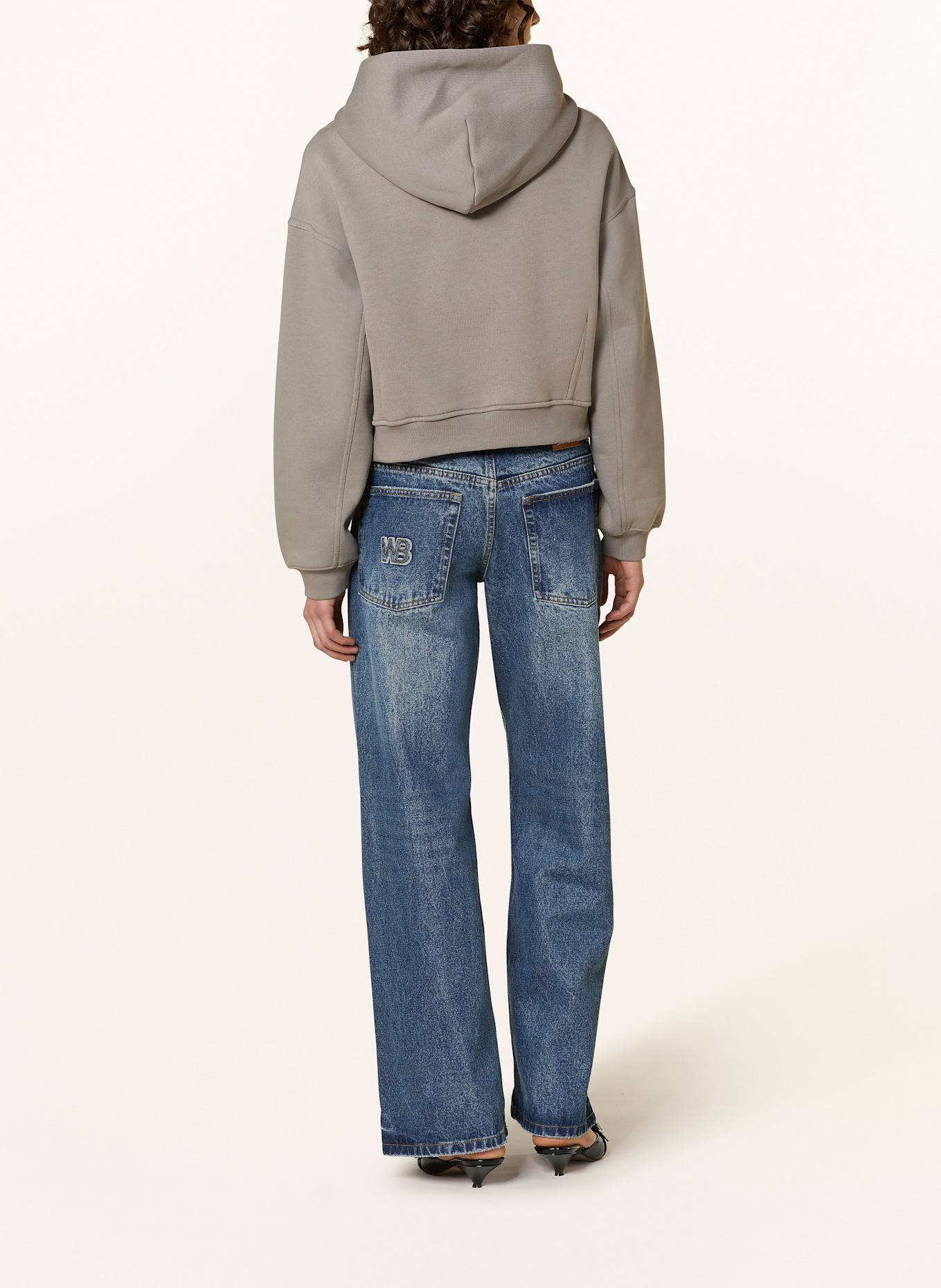 WRSTBHVR Sweat jacket ERIA: TAUPE