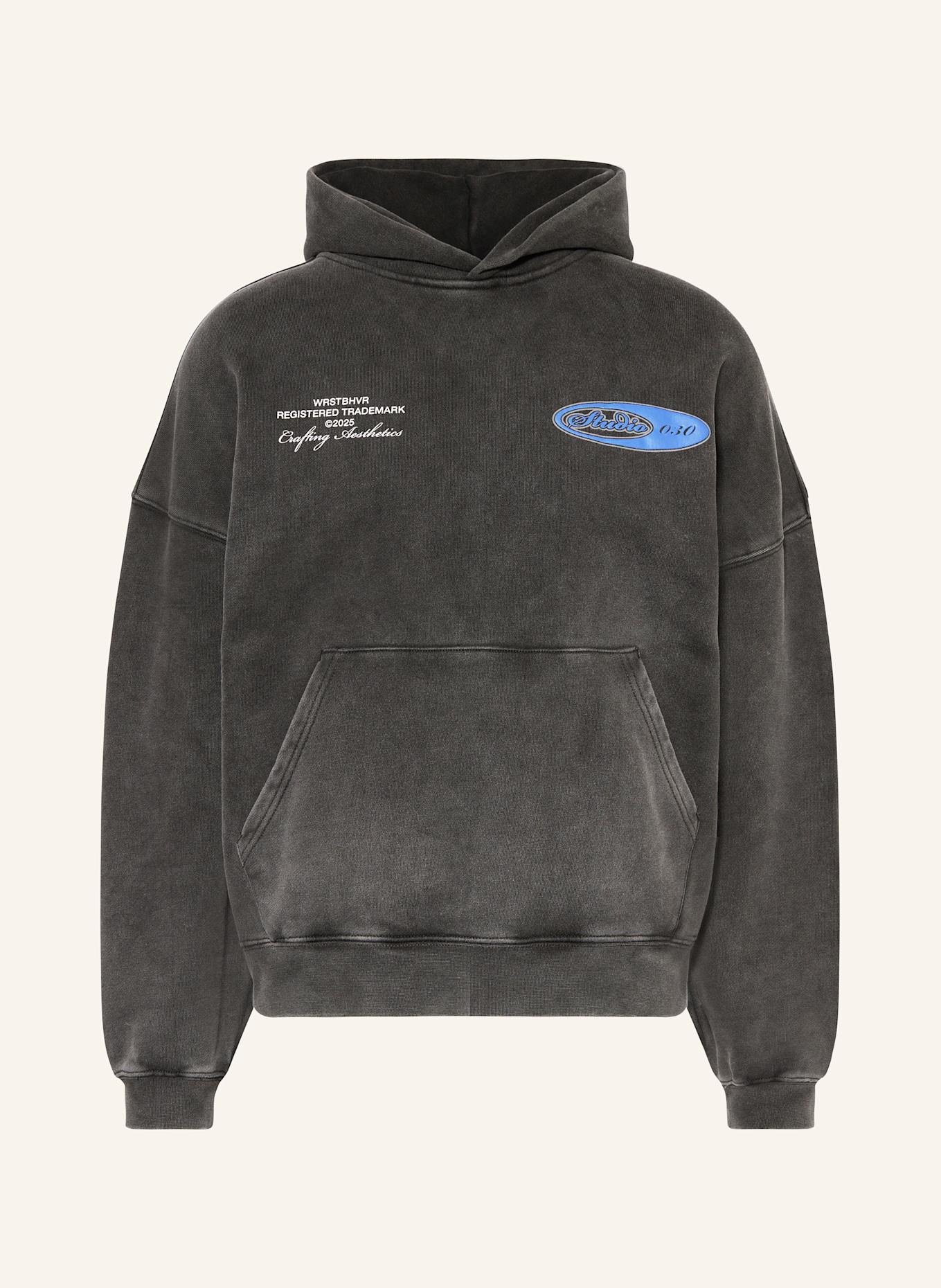 WRSTBHVR Hoodie CURT: BLACK
