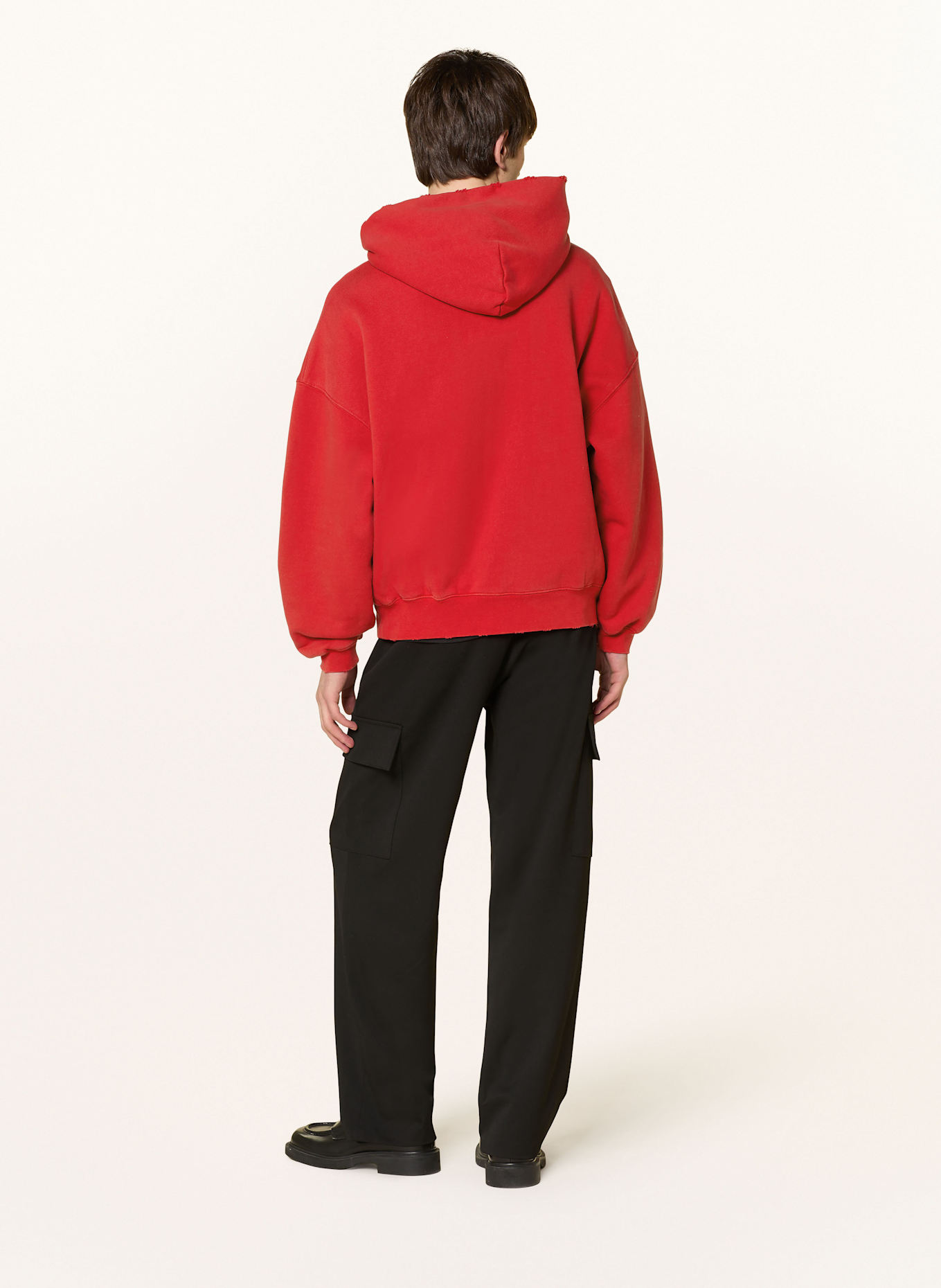 WRSTBHVR Hoodie JESSE V2: RED / BLACK