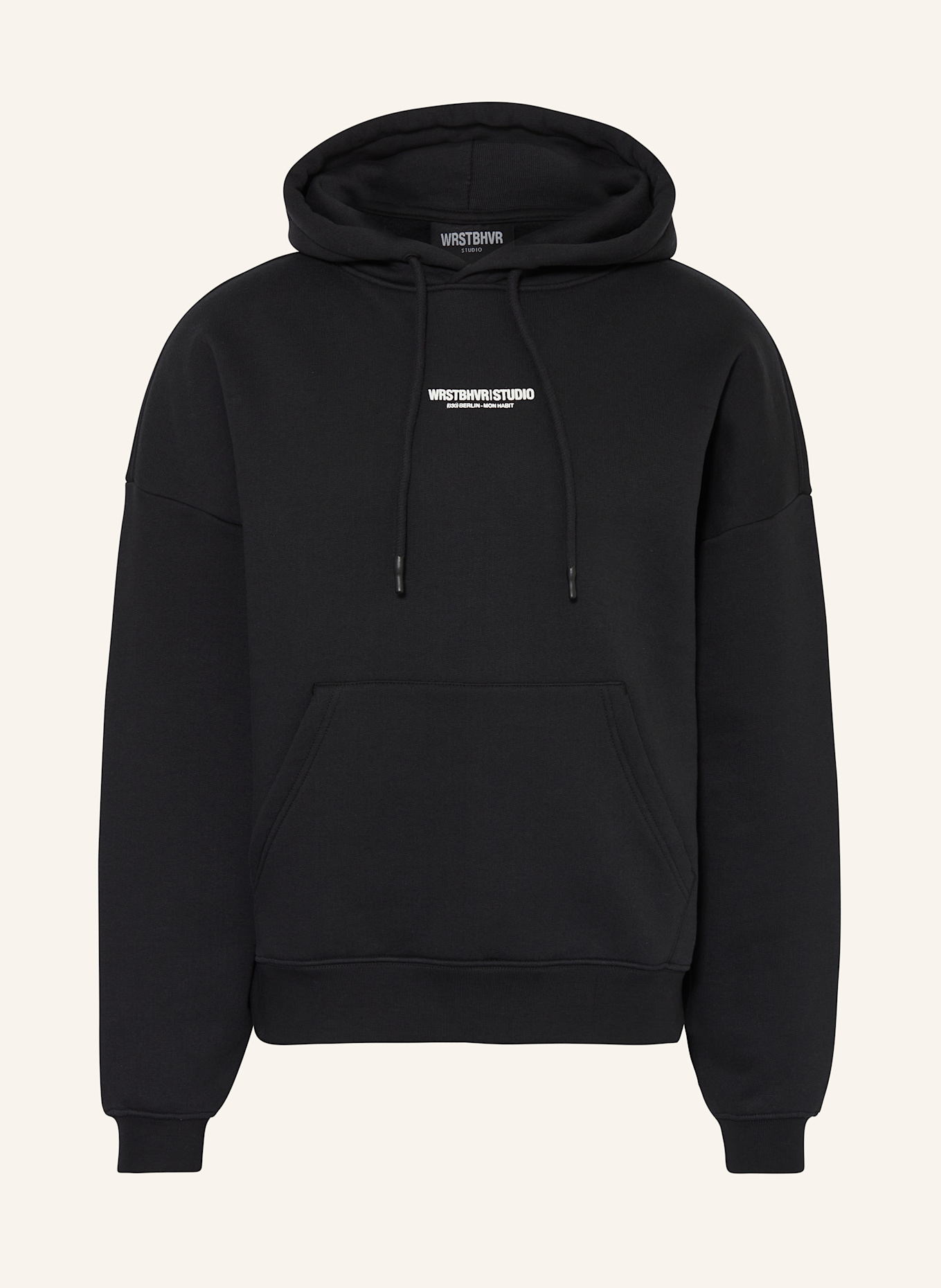 WRSTBHVR Hoodie STUDIO V10: SCHWARZ