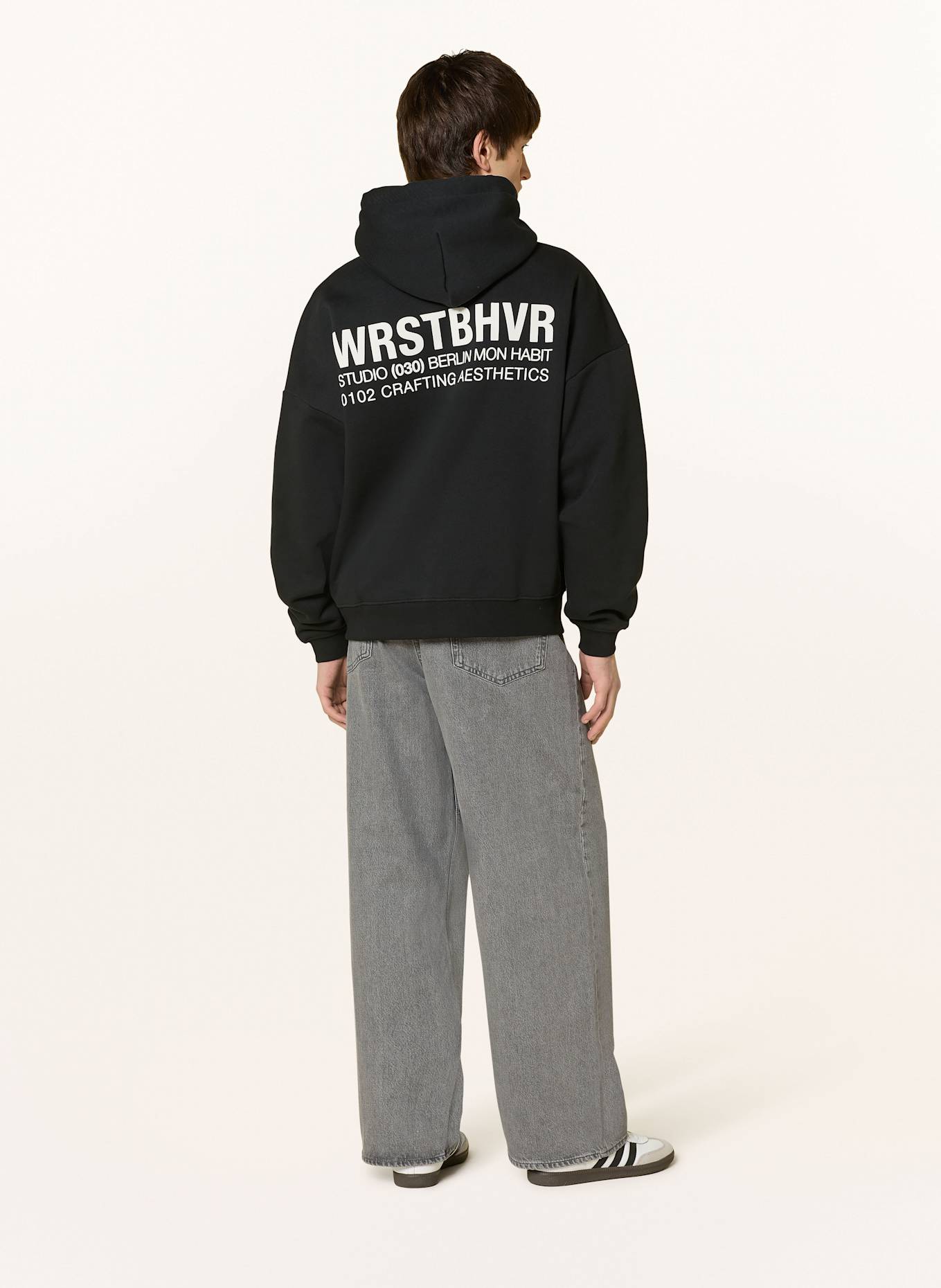 WRSTBHVR Hoodie STUDIO V10: SCHWARZ