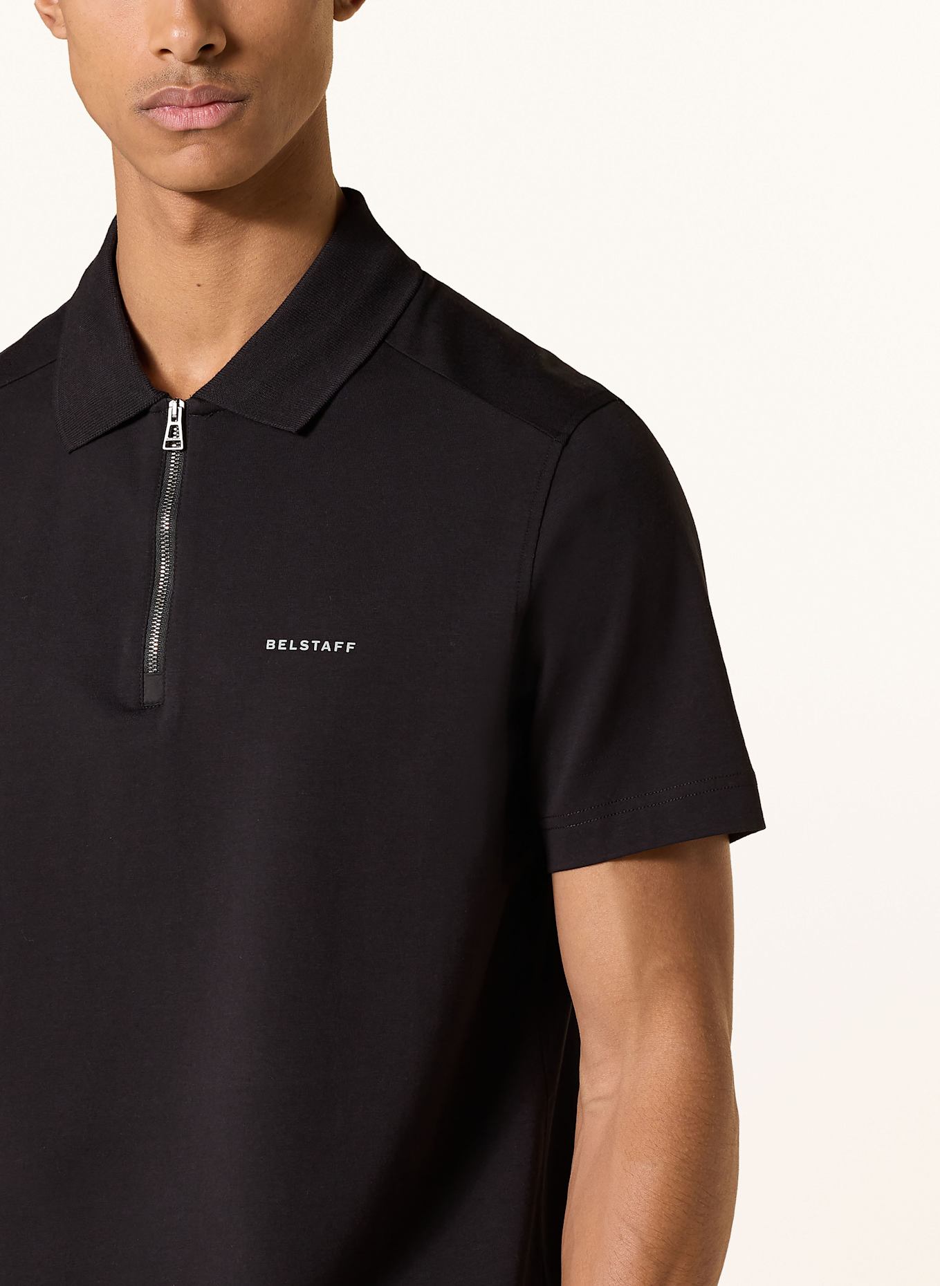 BELSTAFF Jersey-Poloshirt ALLOY: SCHWARZ