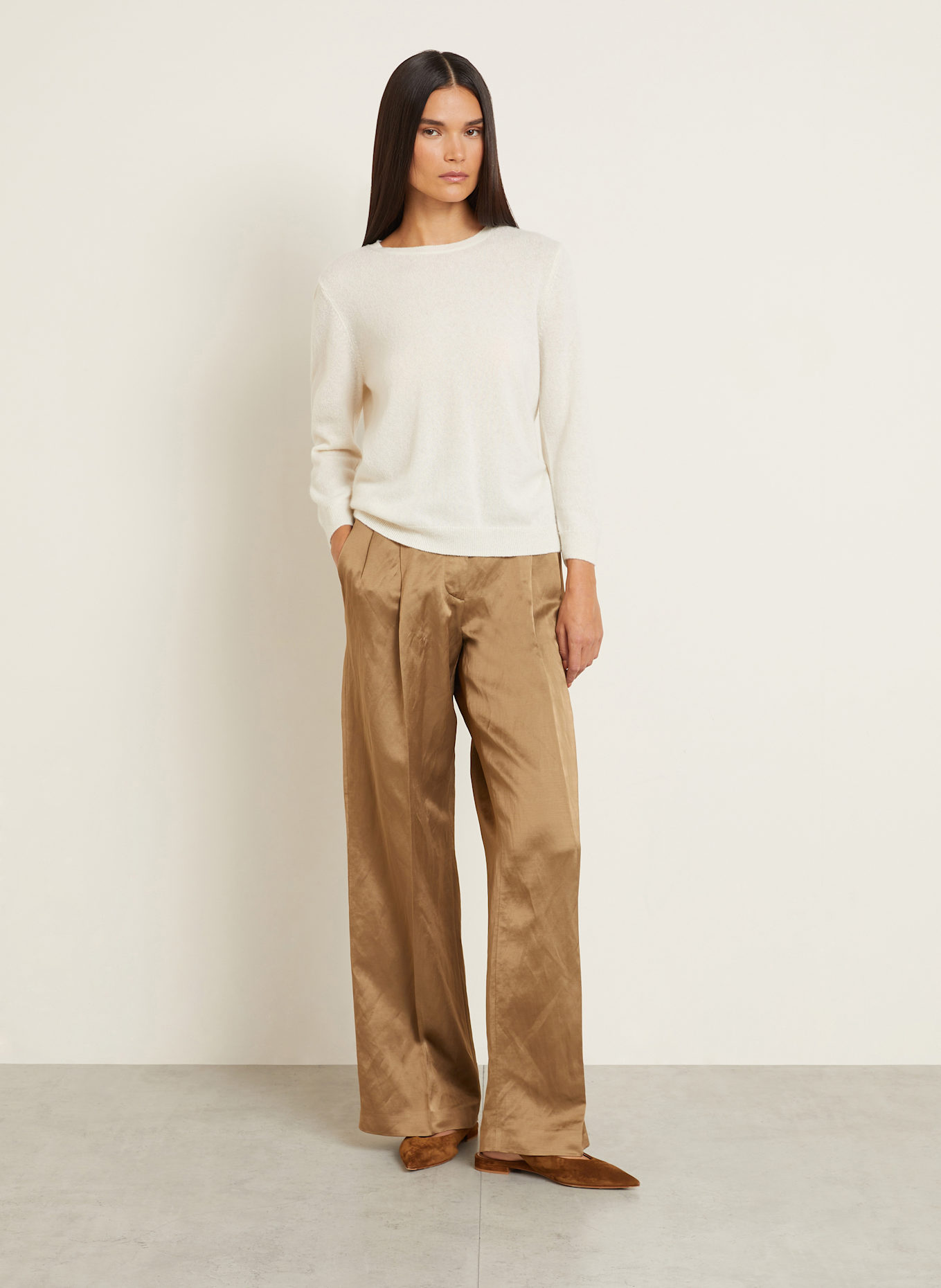 IRIS von ARNIM Cashmere-Pullover RAHEL SUMMER: ECRU