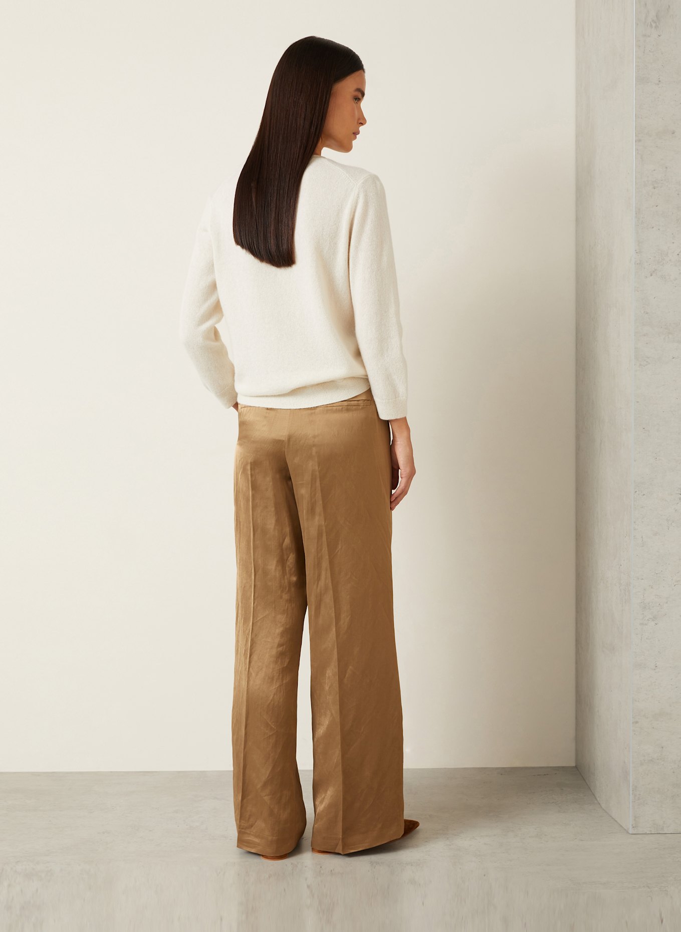 IRIS von ARNIM Cashmere-Pullover RAHEL SUMMER: ECRU