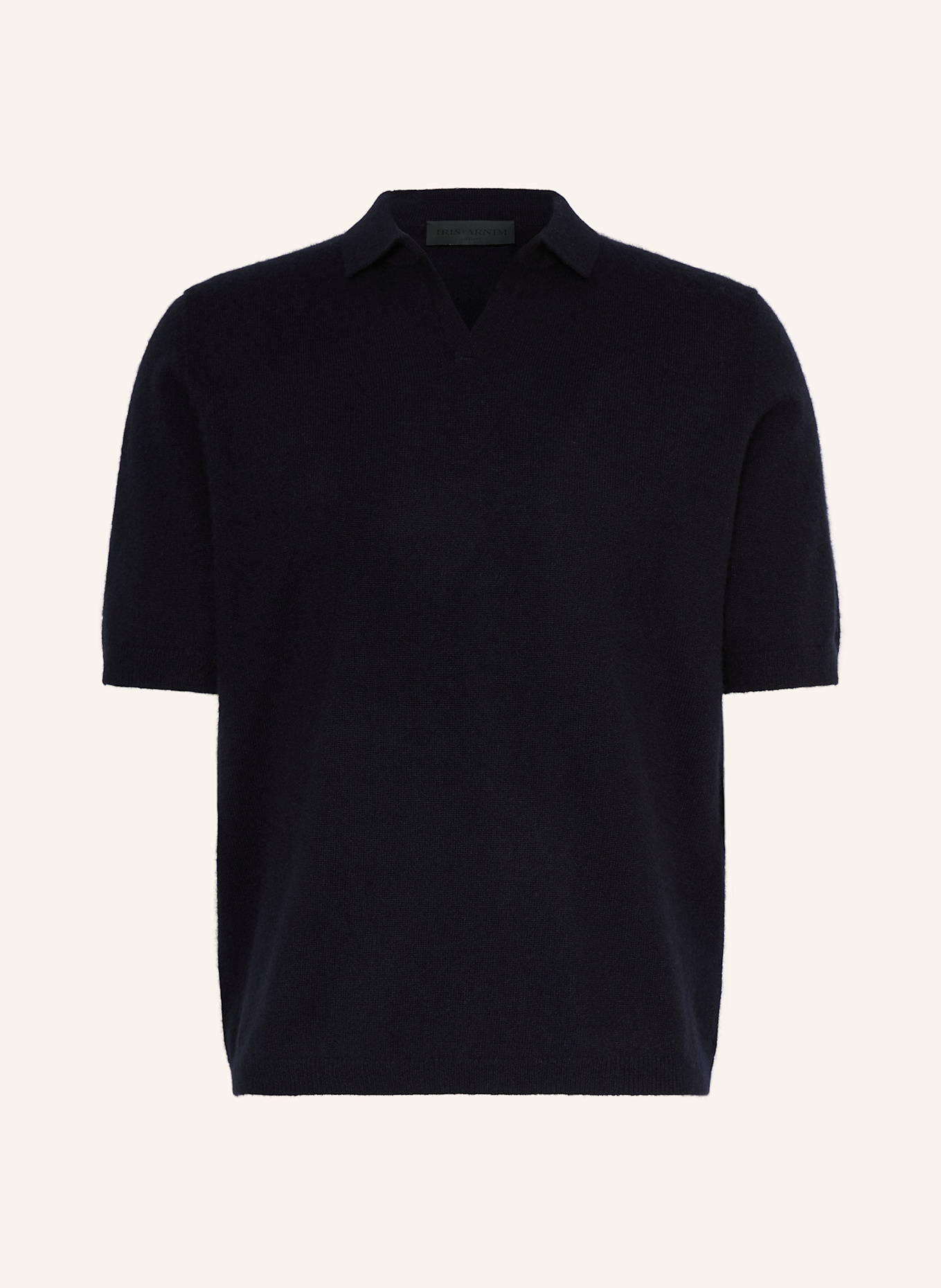 IRIS von ARNIM Strick-Poloshirt AMECA aus Cashmere: DUNKELBLAU