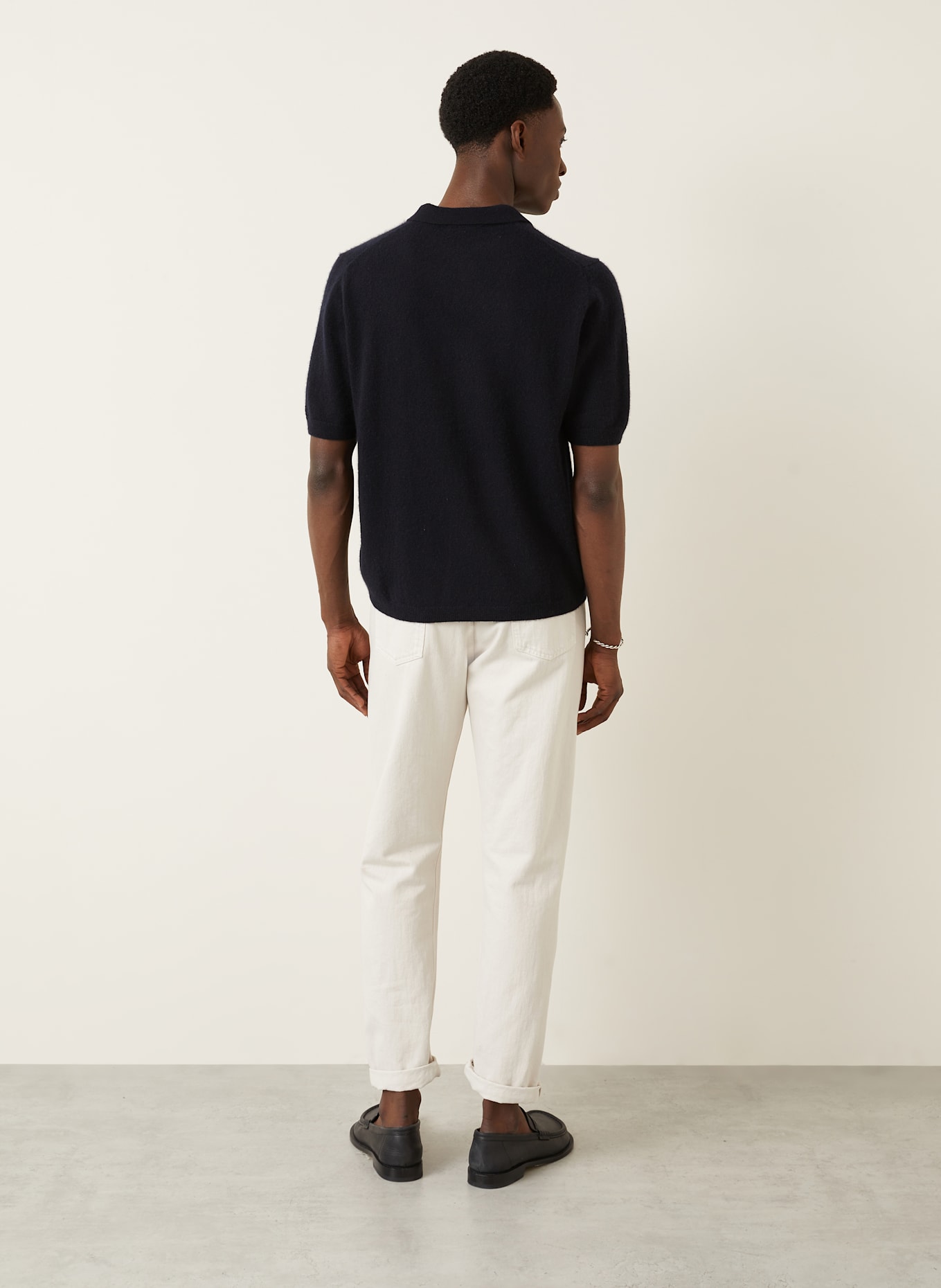 IRIS von ARNIM Strick-Poloshirt AMECA aus Cashmere: DUNKELBLAU