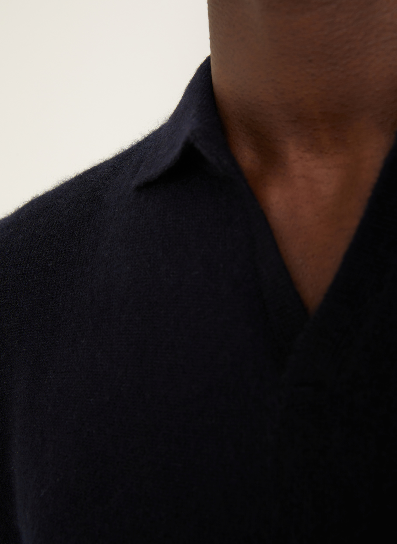 IRIS von ARNIM Strick-Poloshirt AMECA aus Cashmere: DUNKELBLAU