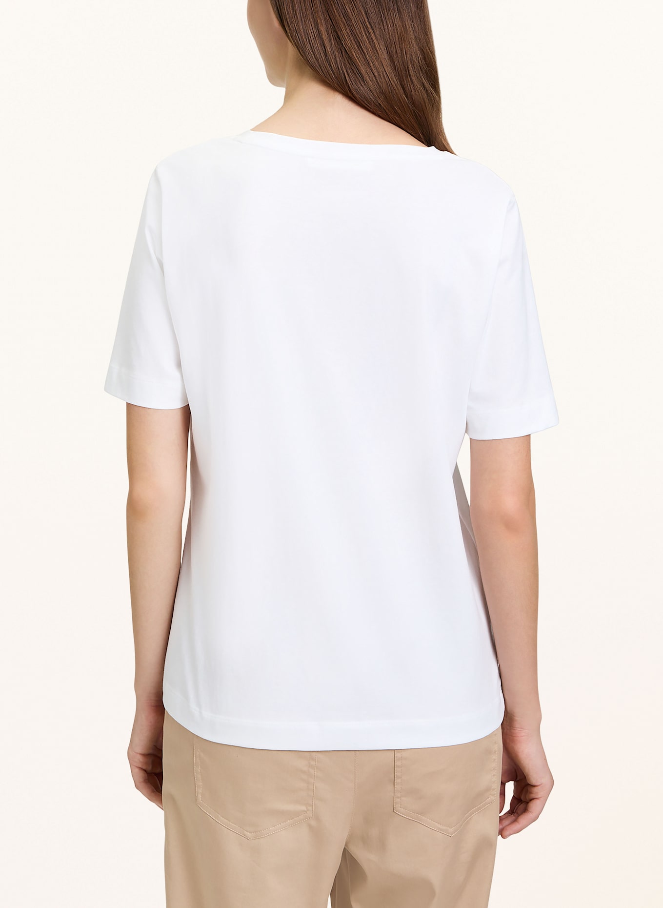 BETTY&CO Tričko s ozdobnými kamínky: BÍLÁ