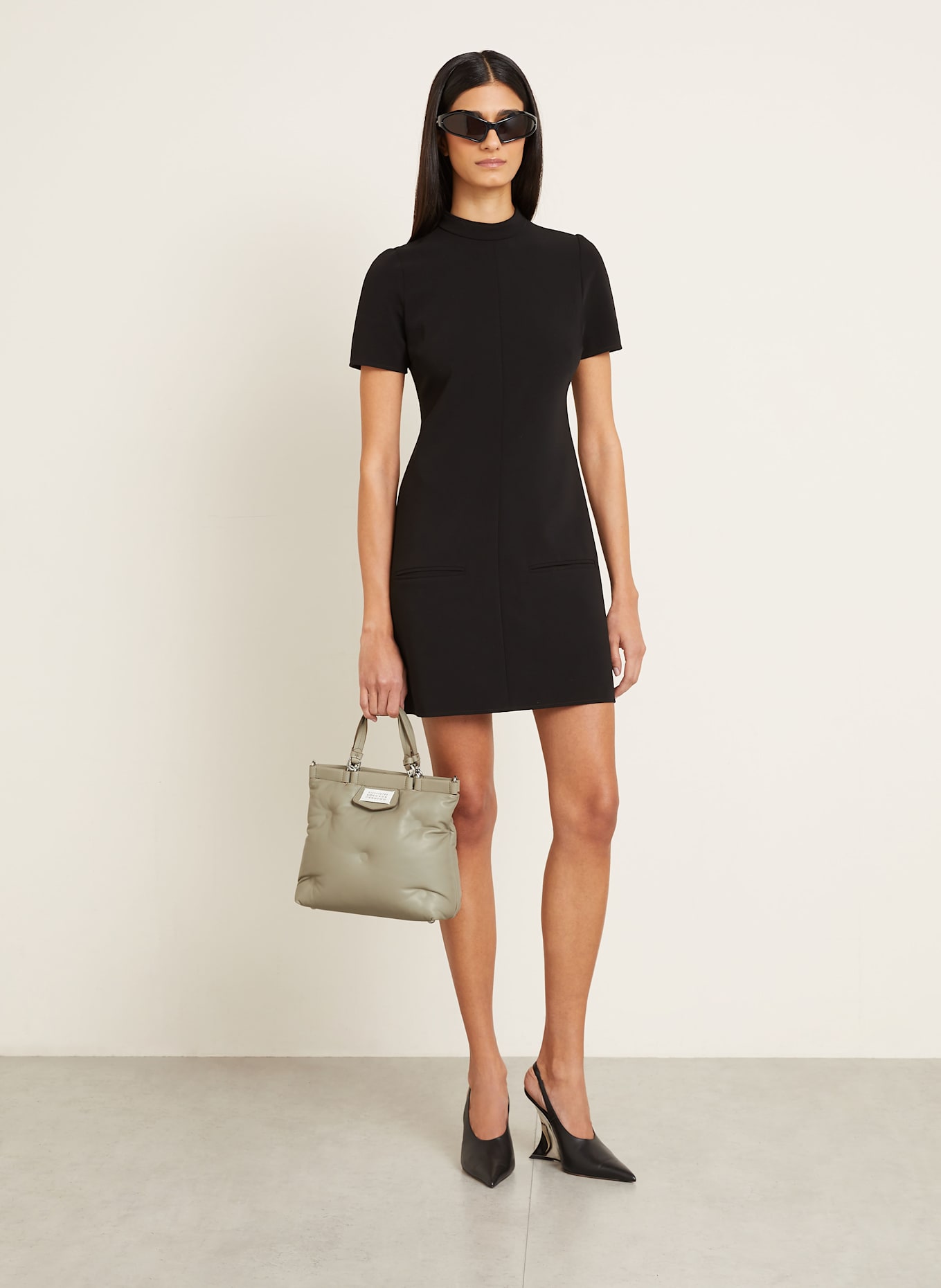 Maison Margiela Torba na ramię GLAM SLAM SMALL: SZAROBRĄZOWY