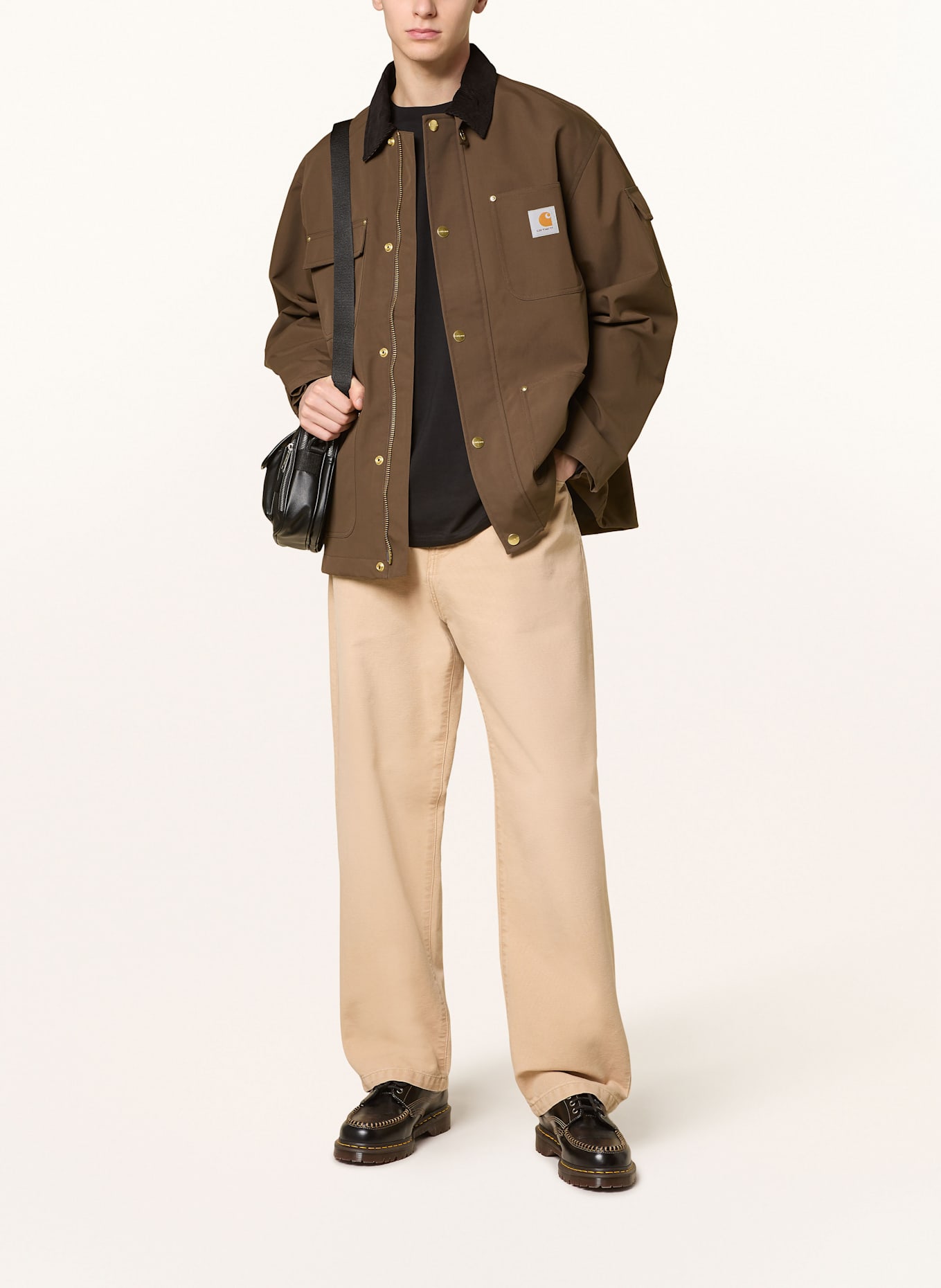 carhartt WIP LANDON regular fit jeans: LIGHT BROWN