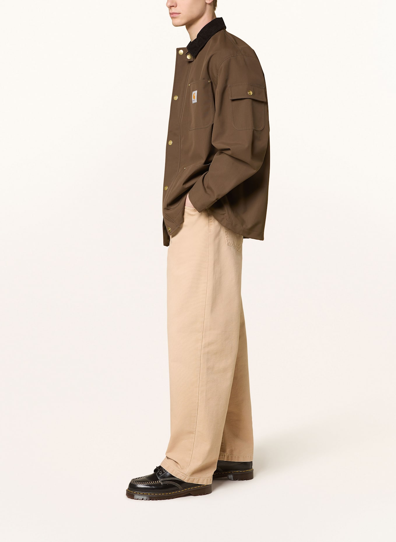 carhartt WIP LANDON regular fit jeans: LIGHT BROWN