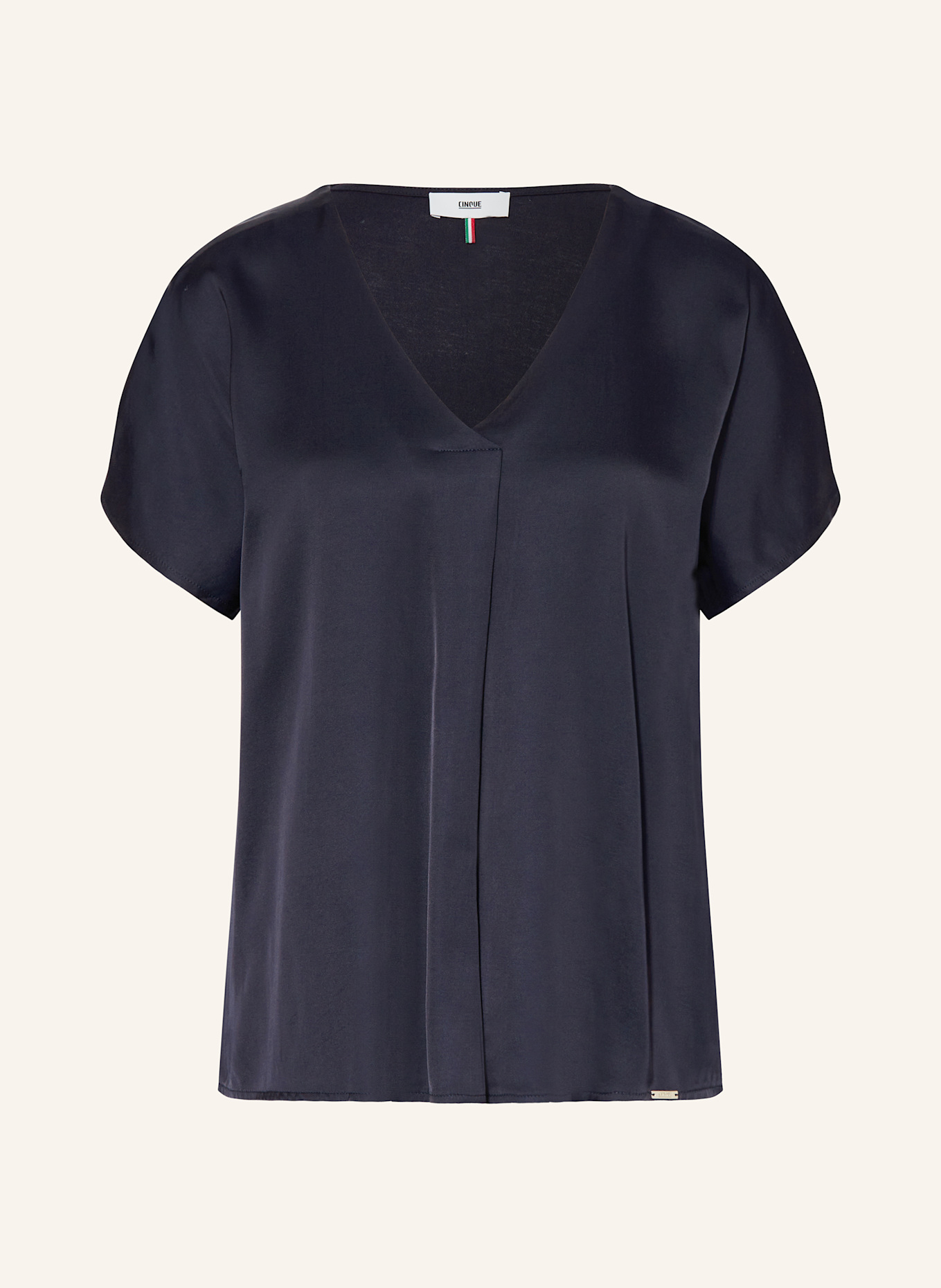 CINQUE Blusenshirt CIVANEA im Materialmix: DUNKELBLAU