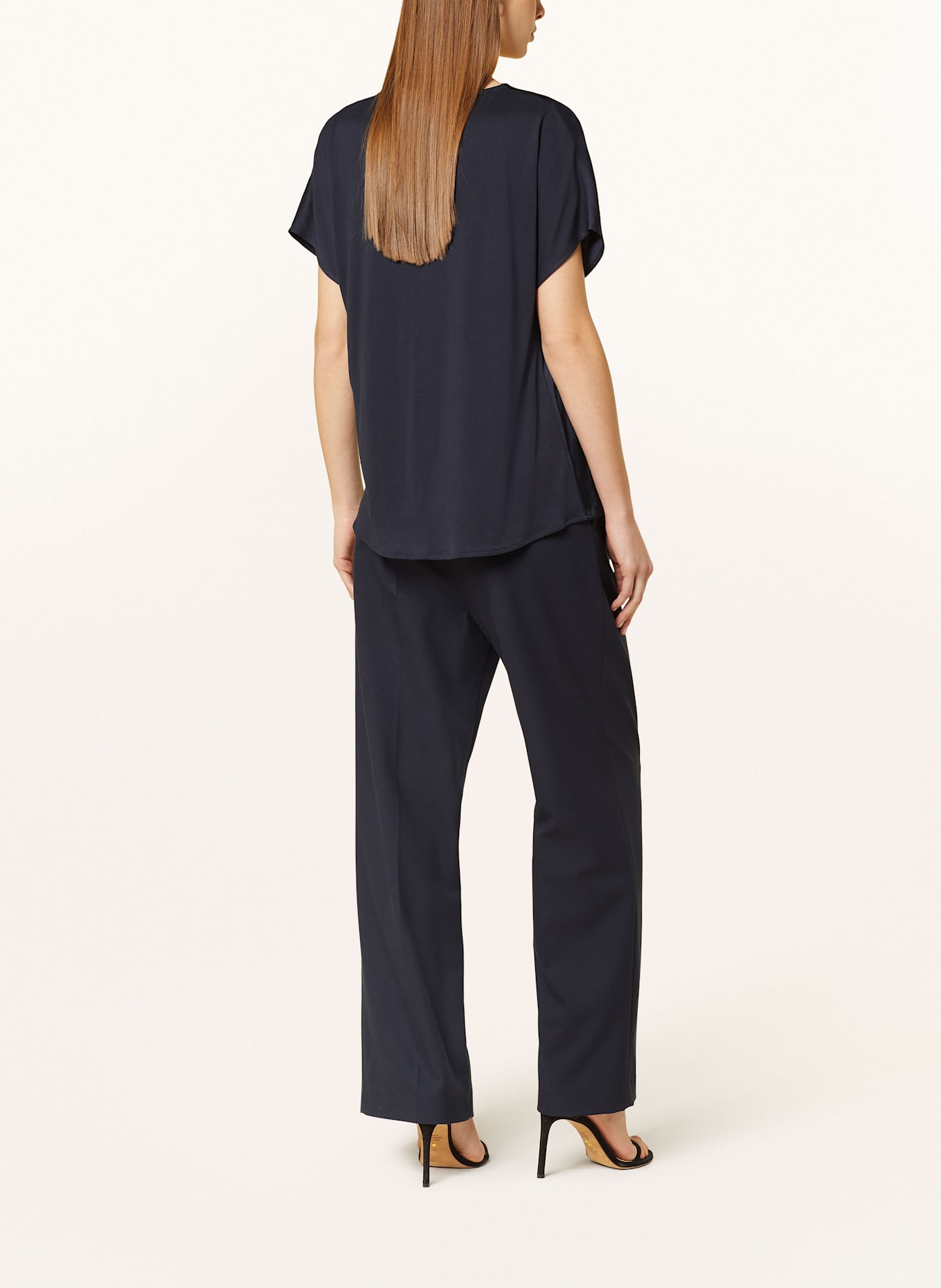 CINQUE Blusenshirt CIVANEA im Materialmix: DUNKELBLAU