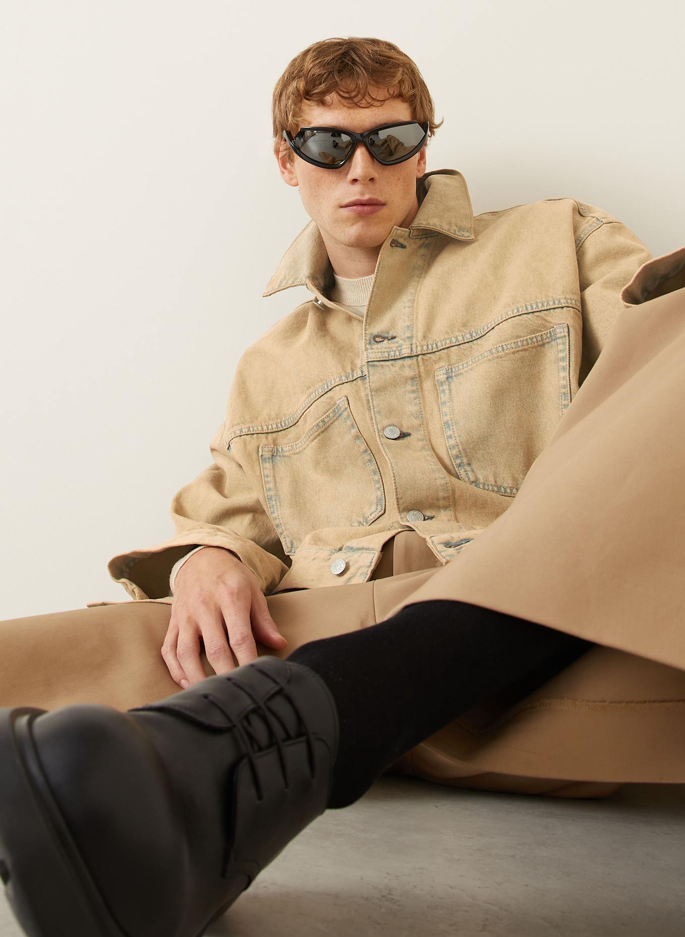 Acne Studios Jeansjacke: BEIGE