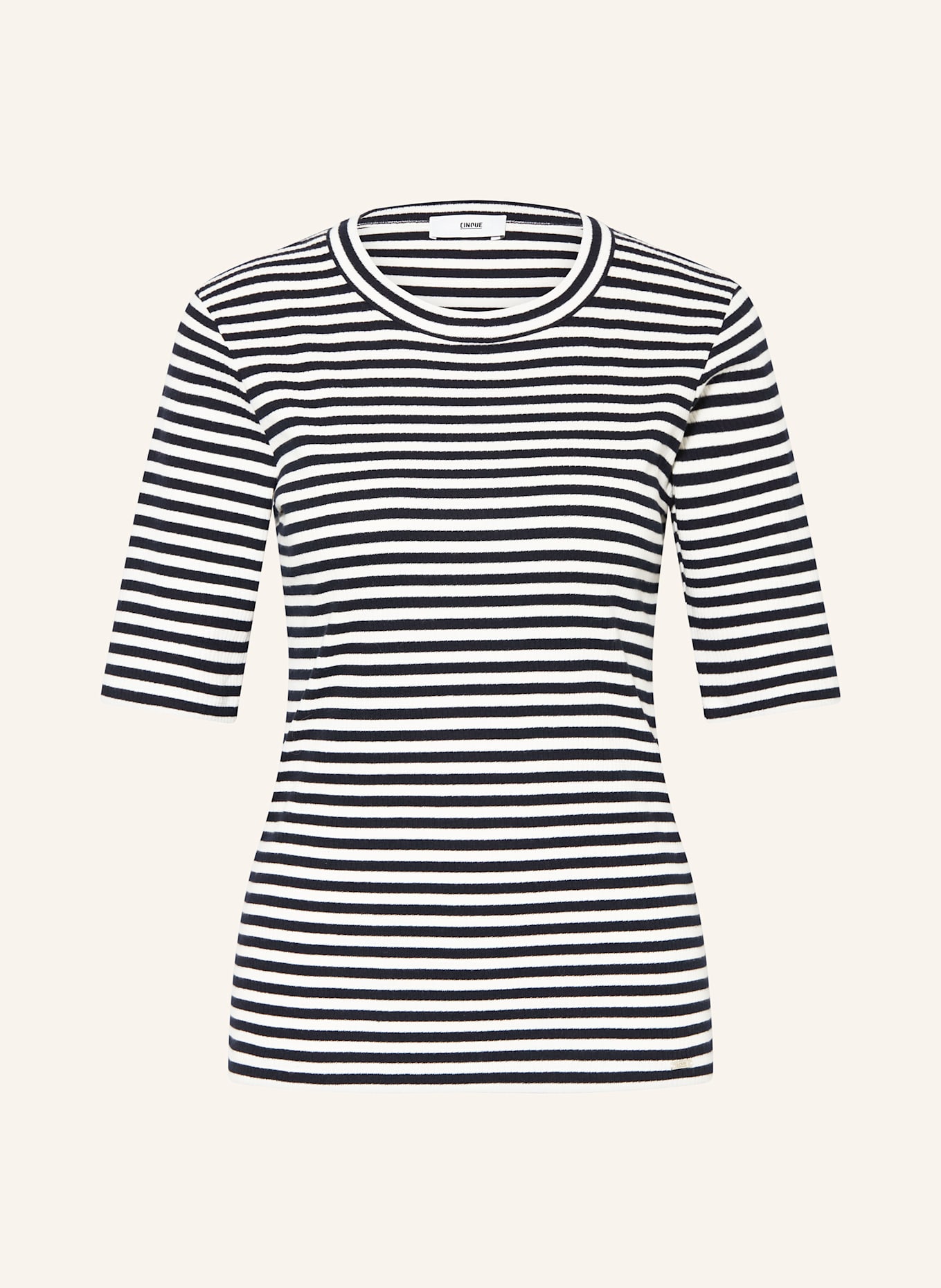 CINQUE T-Shirt CIRIOLA: DUNKELBLAU/ WEISS