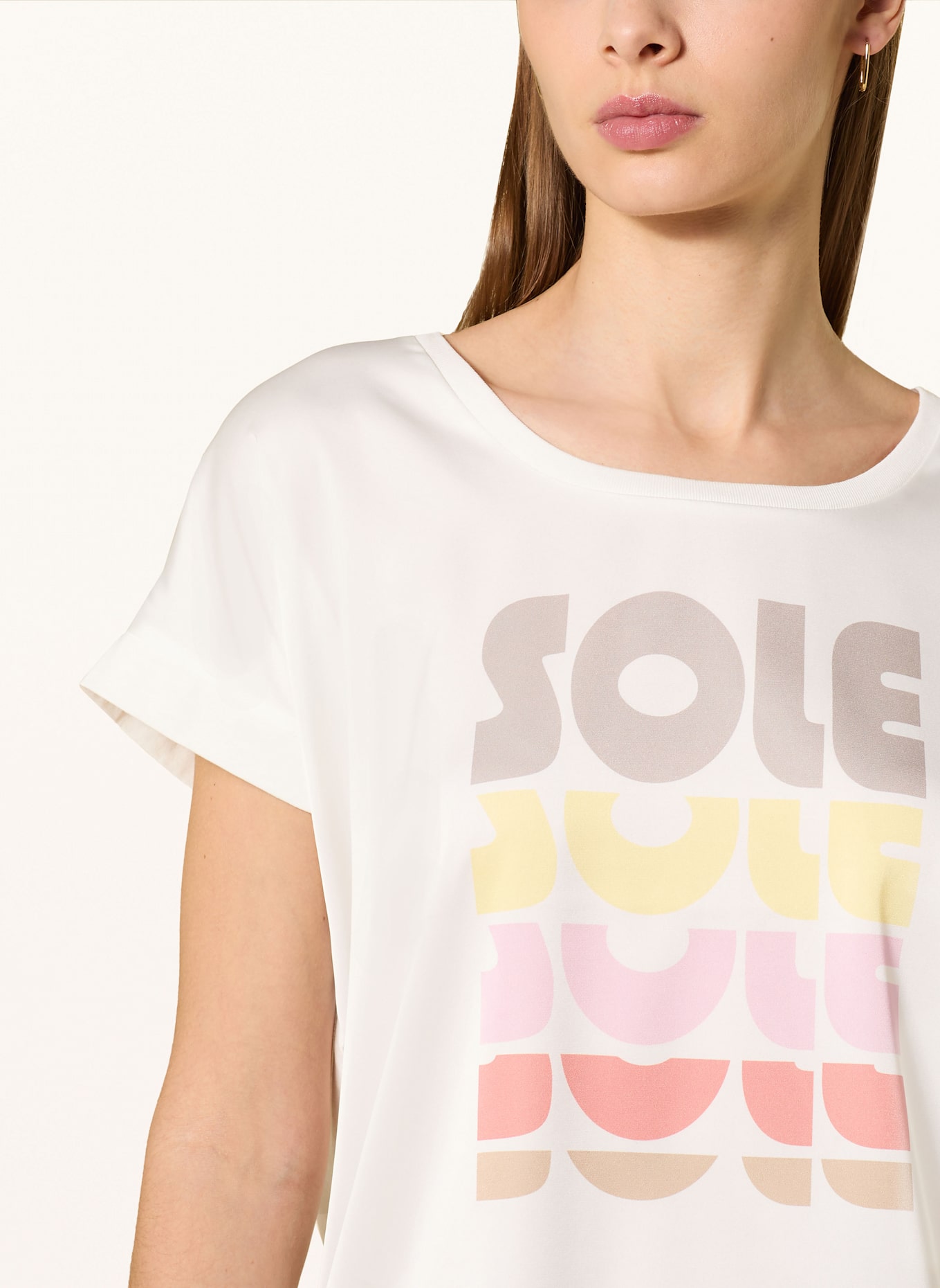 CINQUE Blusenshirt CISUNNO: WEISS/ ROSA/ GELB