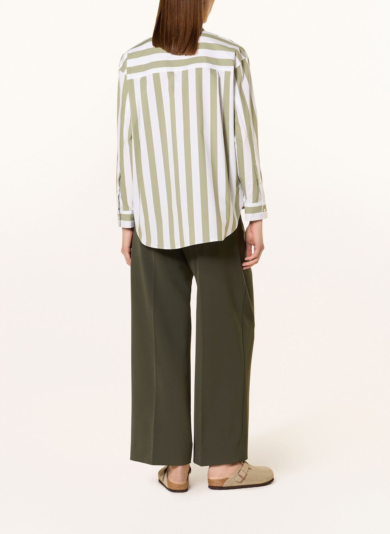 CINQUE Hemdbluse CITARINA: OLIV / ECRU