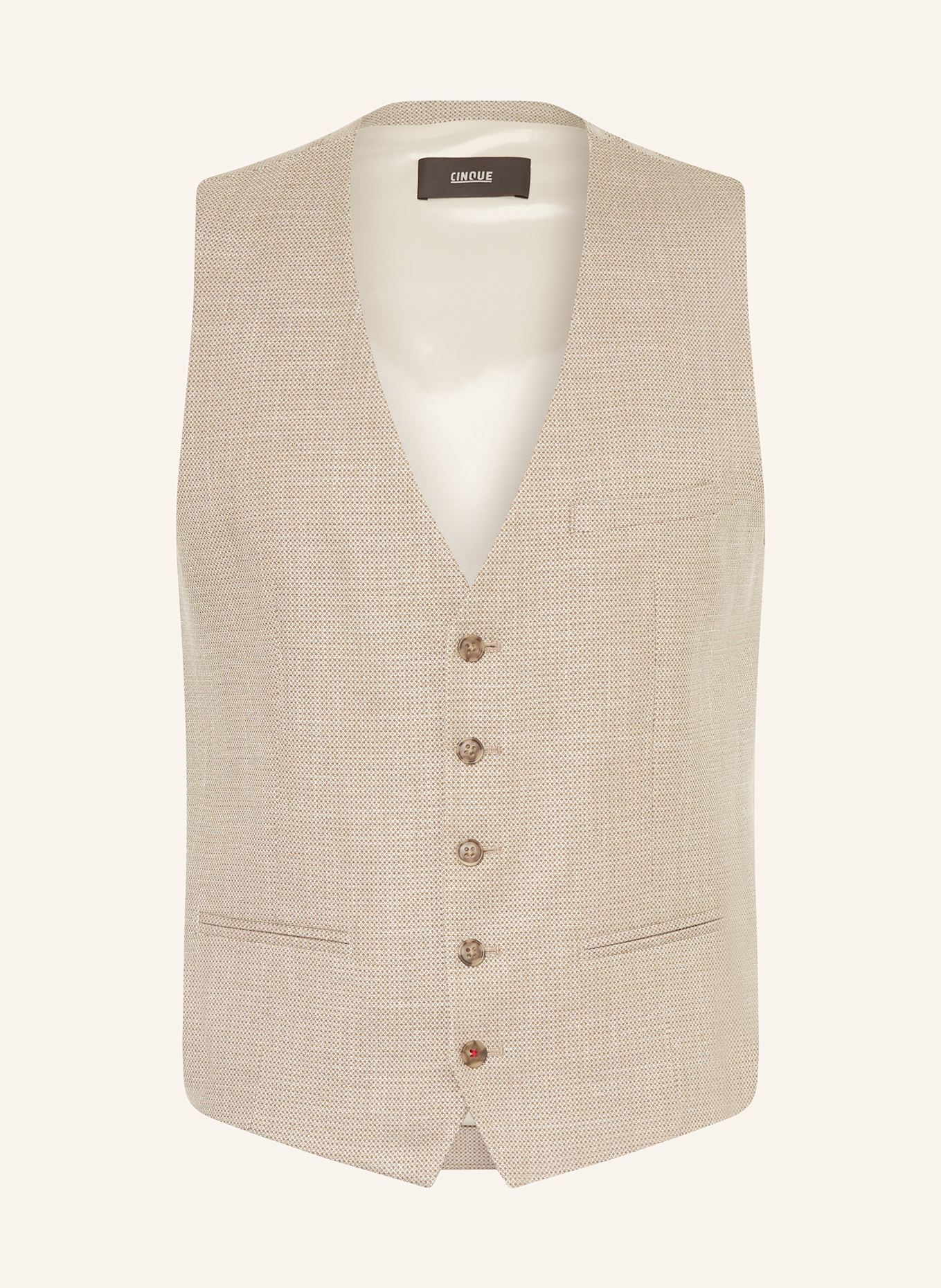 CINQUE Anzugweste CIVITRA Extra Slim Fit: 23 BRAUN
