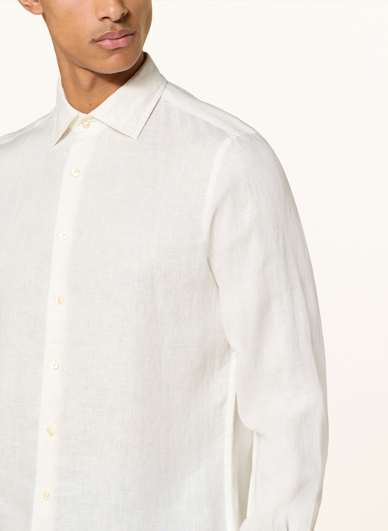 CINQUE Leinenhemd CISTEVEN Slim Fit: WEISS