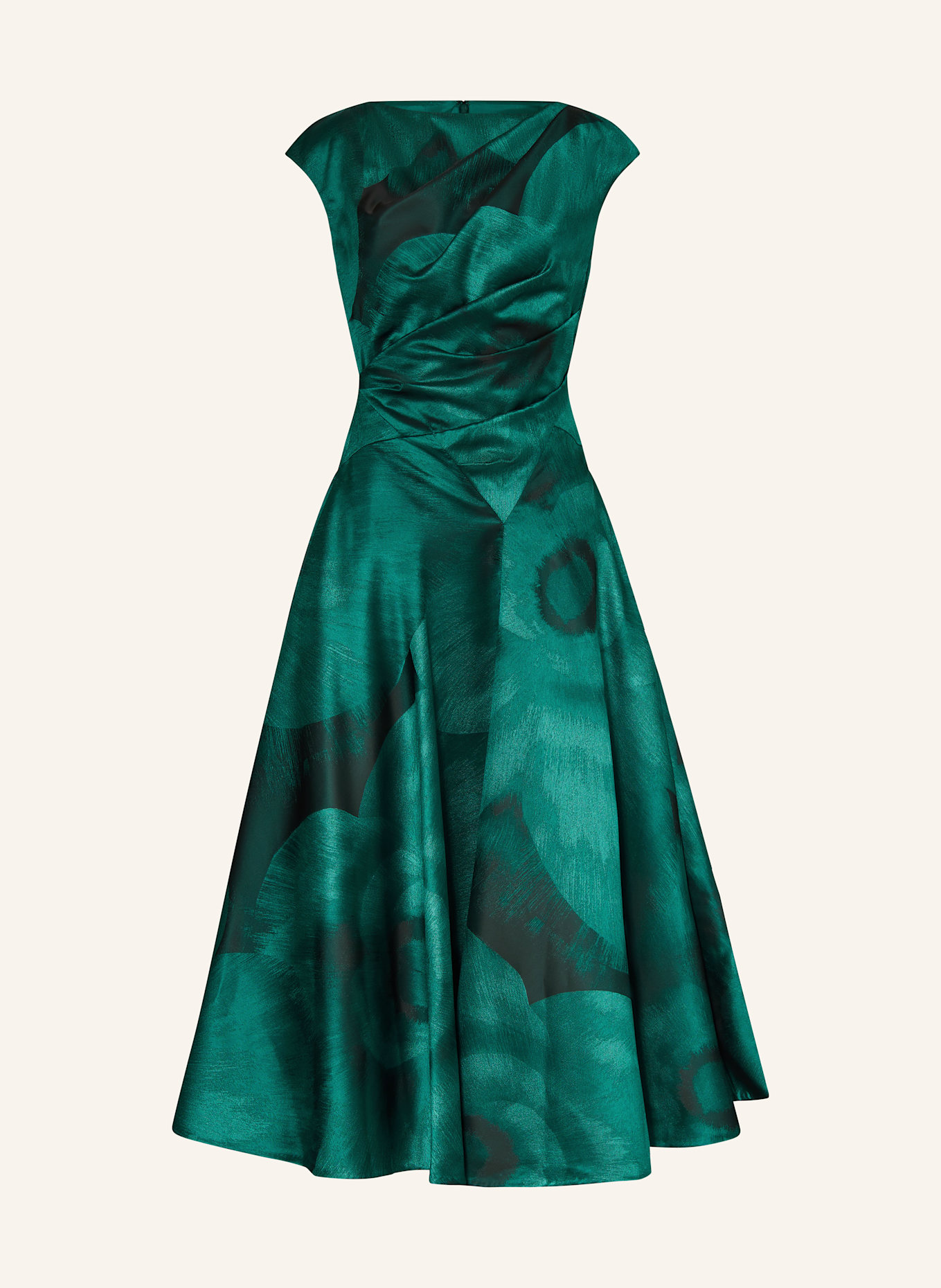 TALBOT RUNHOF Koktejlové šaty: PETROLEJOVÁ