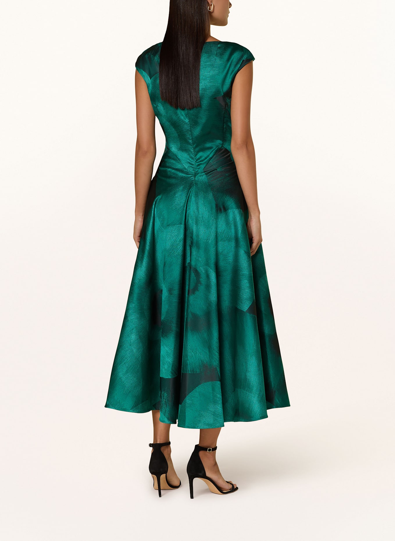 TALBOT RUNHOF Koktejlové šaty: PETROLEJOVÁ