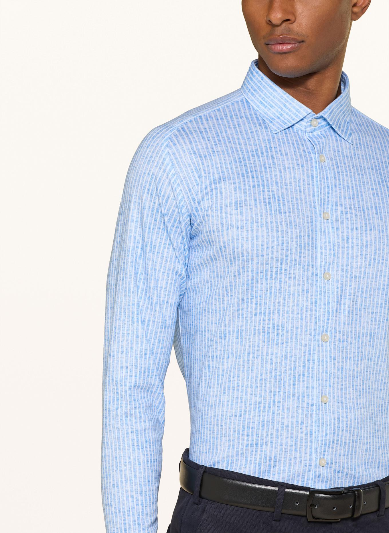 DESOTO Jerseyhemd Slim Fit: WEISS / BLAU