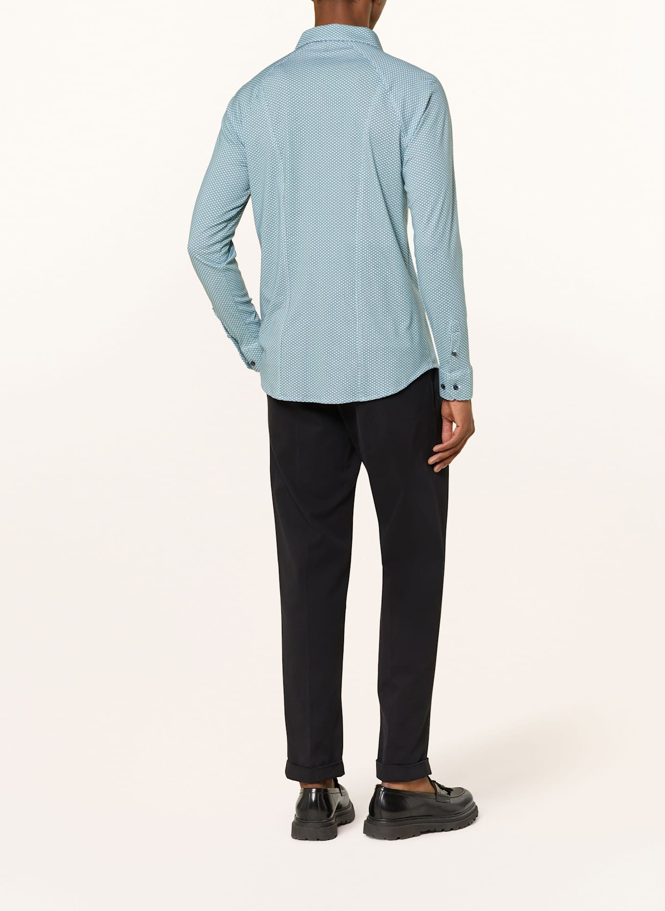 DESOTO Jerseyhemd Slim Fit, Farbe: DUNKELBLAU/ TÜRKIS/ HELLGRÜN (Bild 3)
