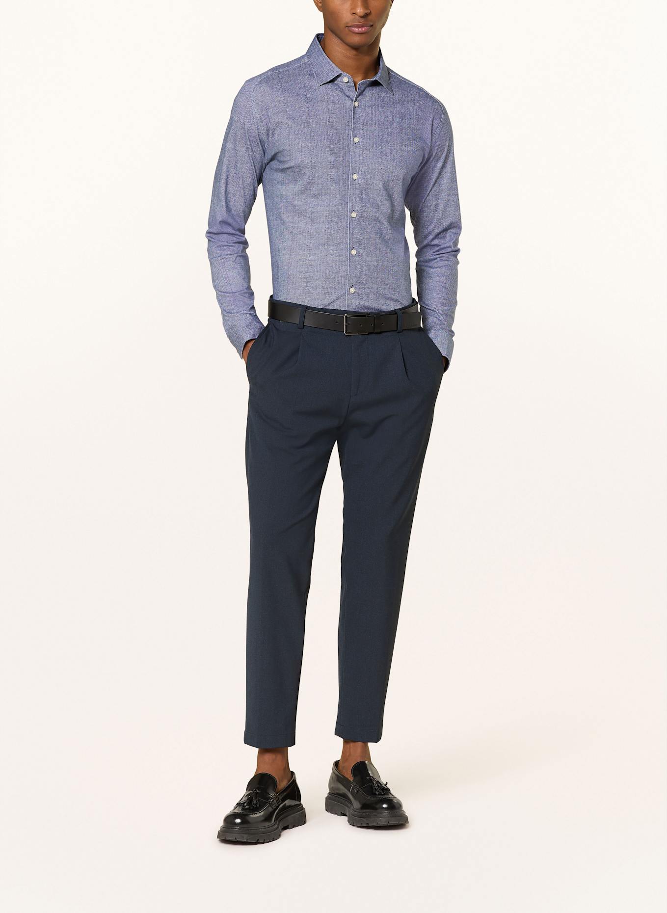 DESOTO Jersey shirt slim fit: DARK BLUE