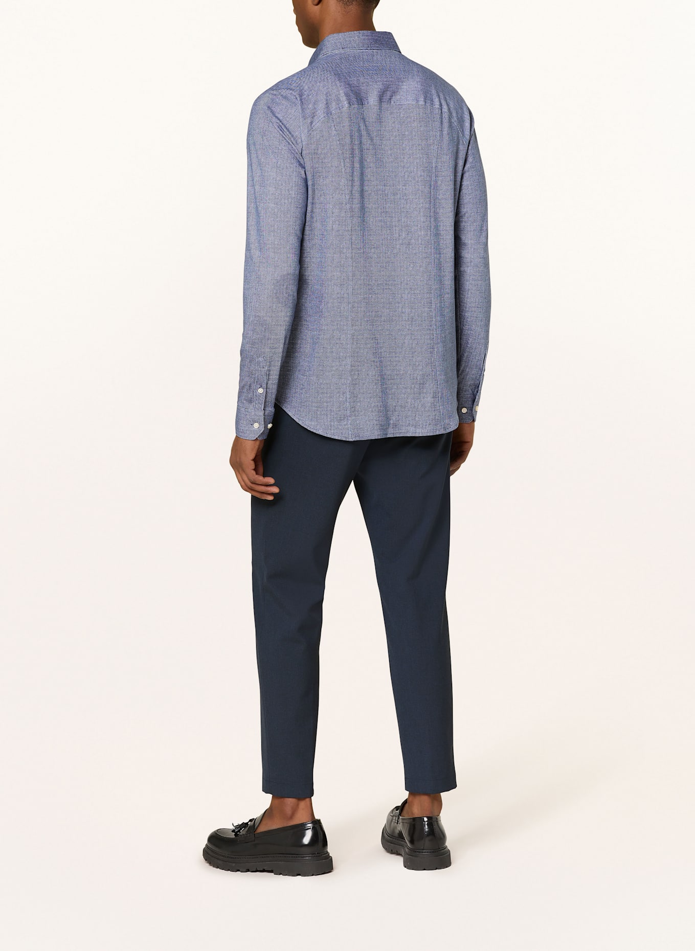 DESOTO Jersey shirt slim fit: DARK BLUE