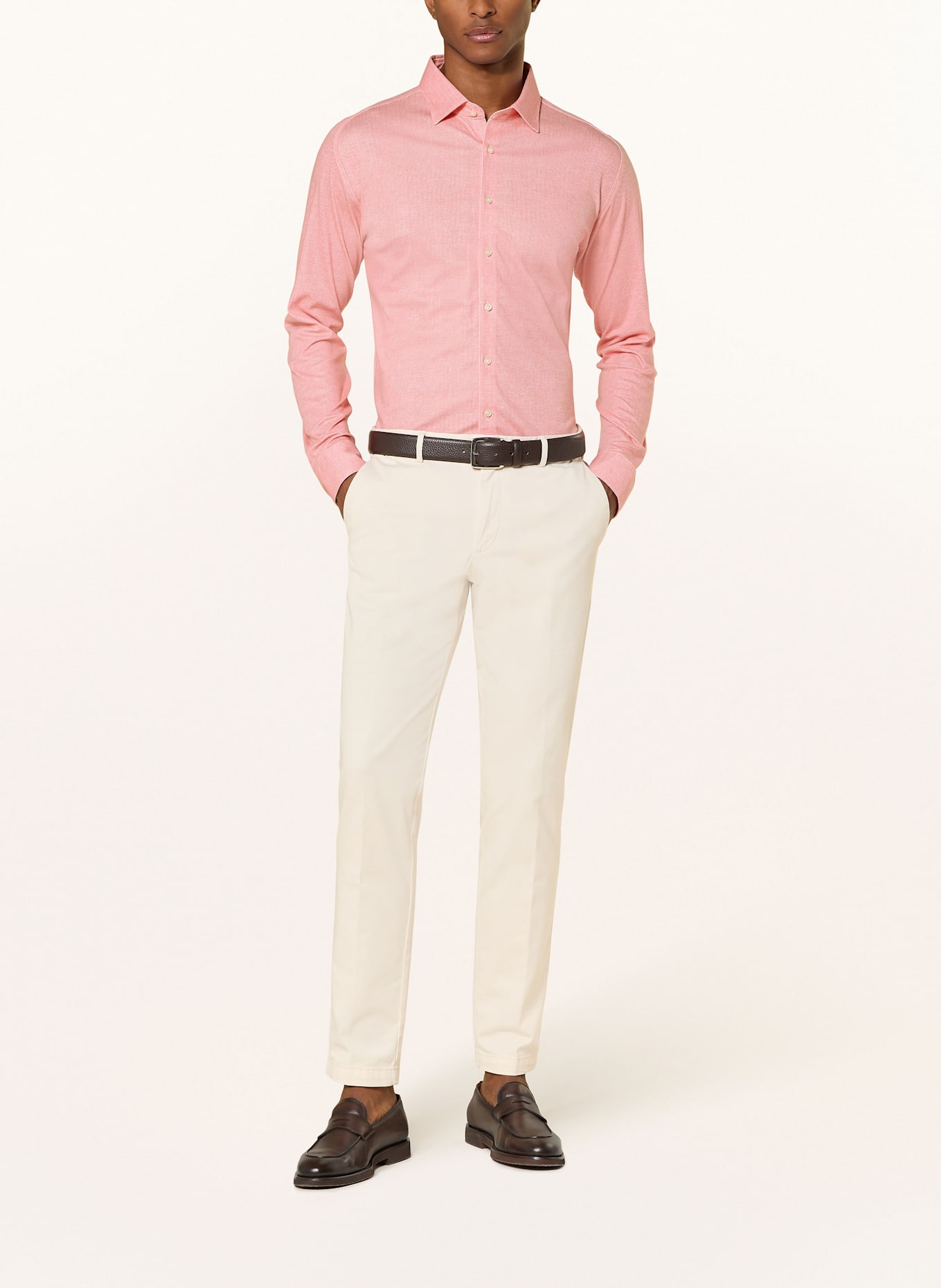 DESOTO Jersey shirt slim fit: SALMON