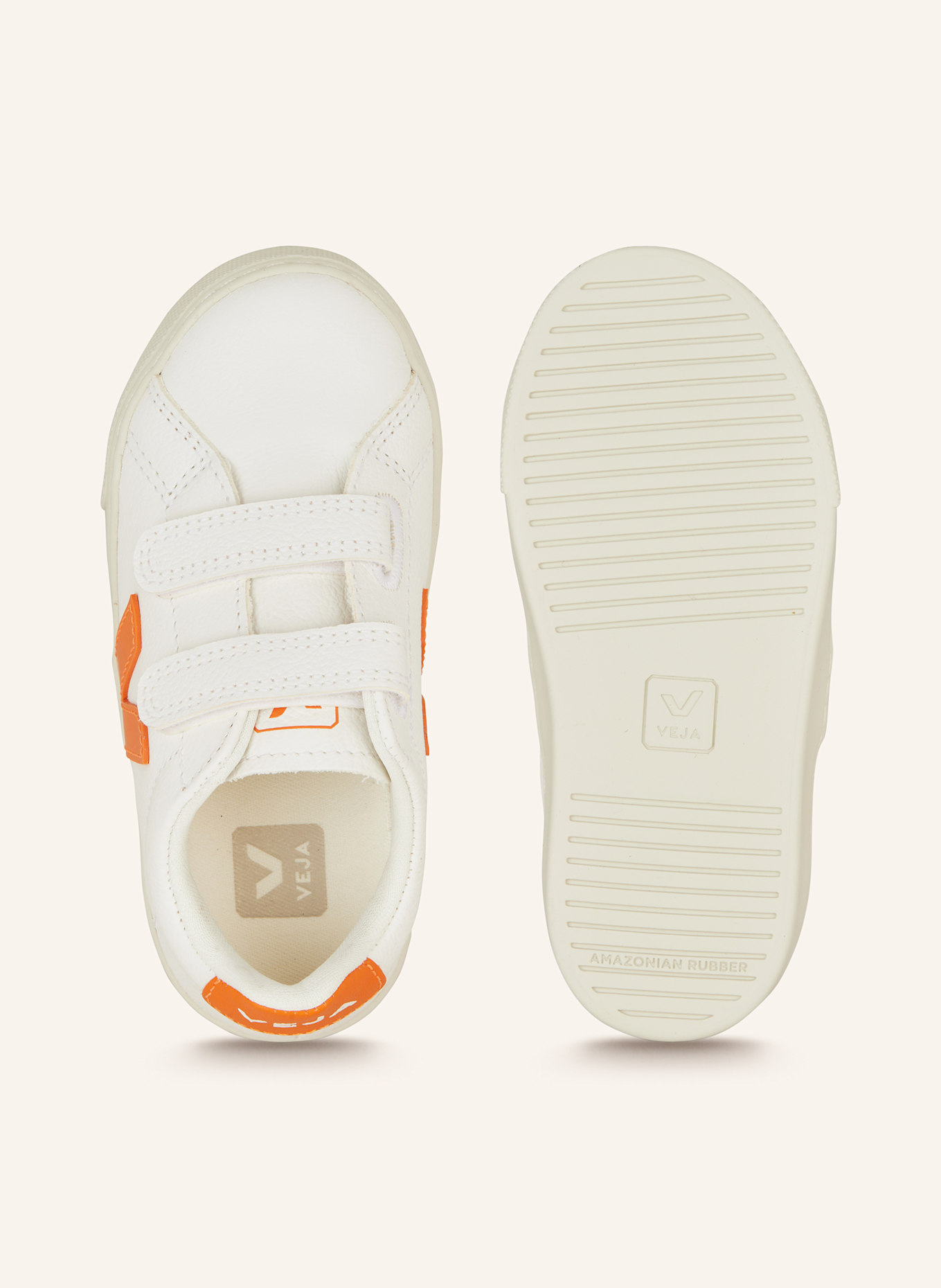 VEJA Sneaker ESPLAR: WEISS / ORANGE