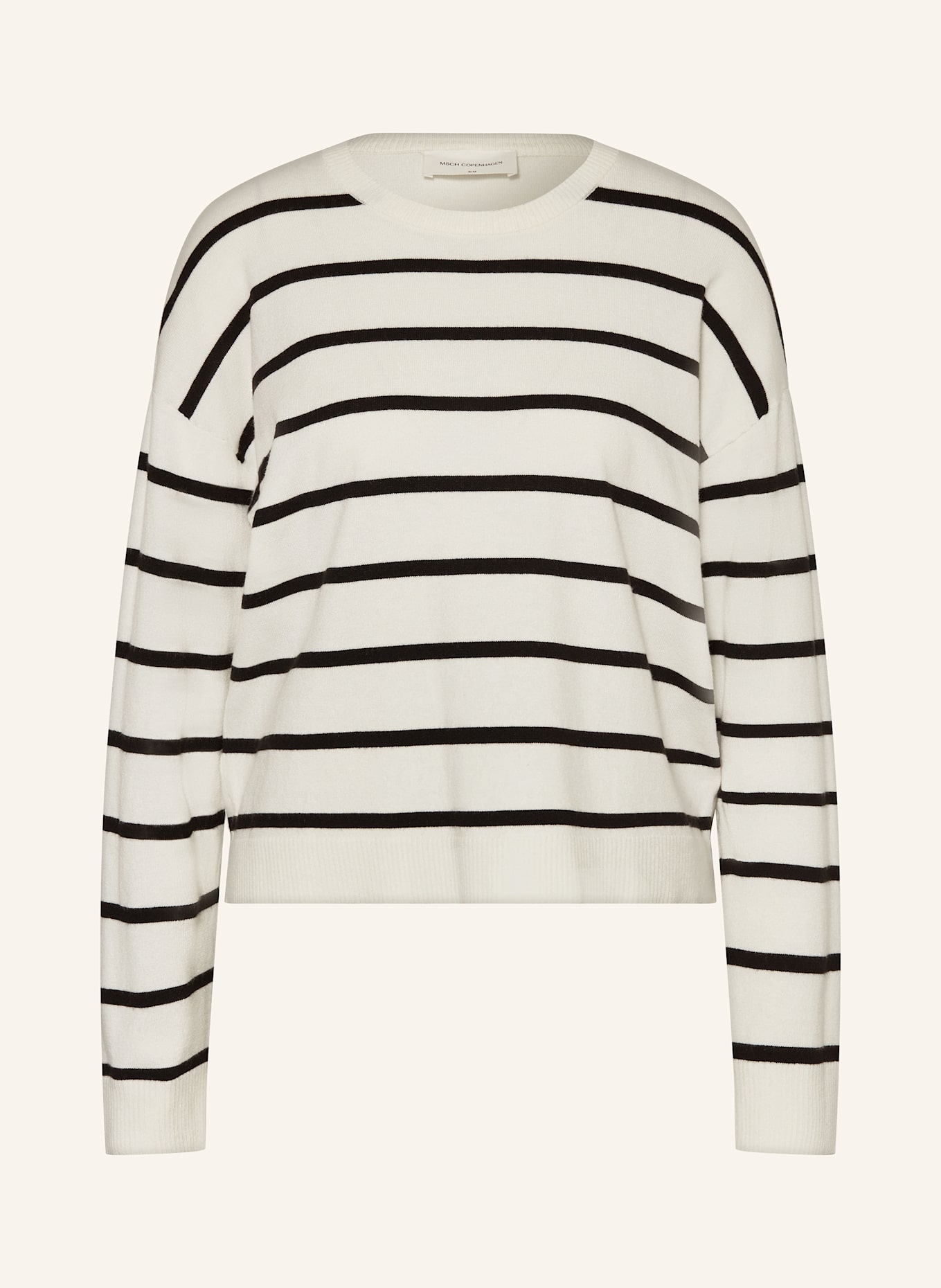 MSCH COPENHAGEN Pullover MSCHMAURA RACHELLE: SCHWARZ / ECRU