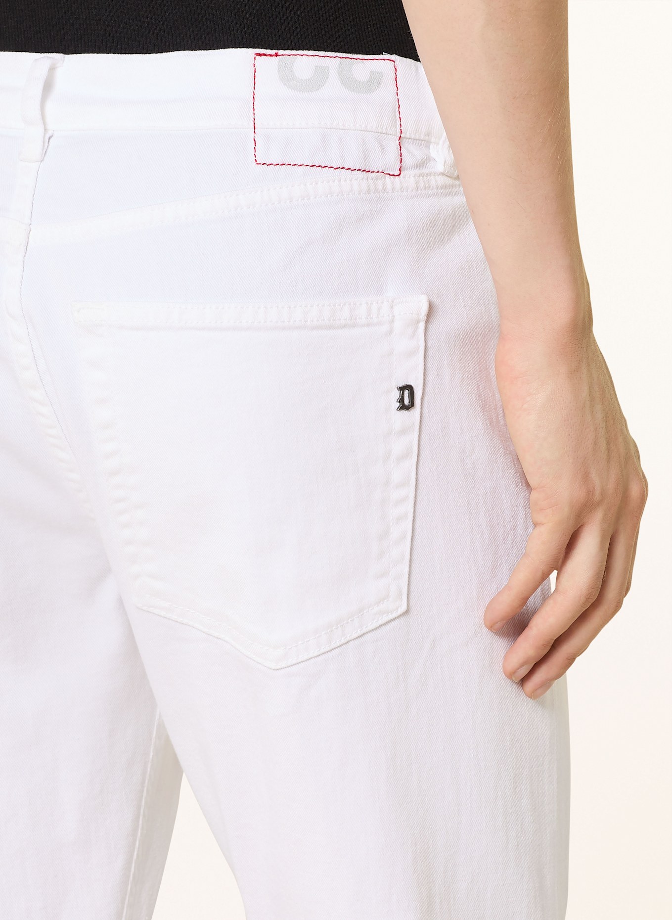 Dondup Jeansy ICON regular fit: 000 WHITE