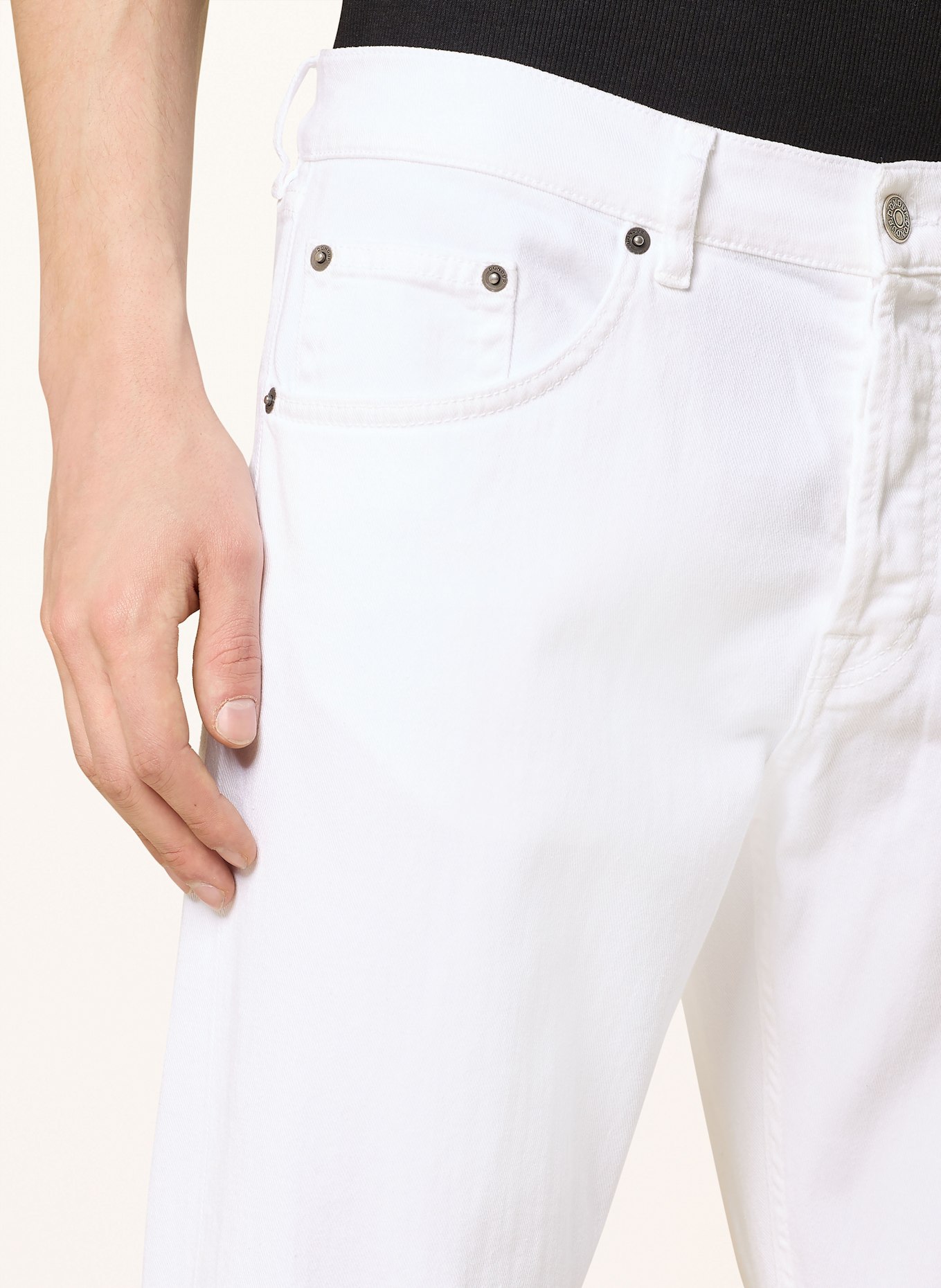 Dondup Jeansy ICON regular fit: 000 WHITE