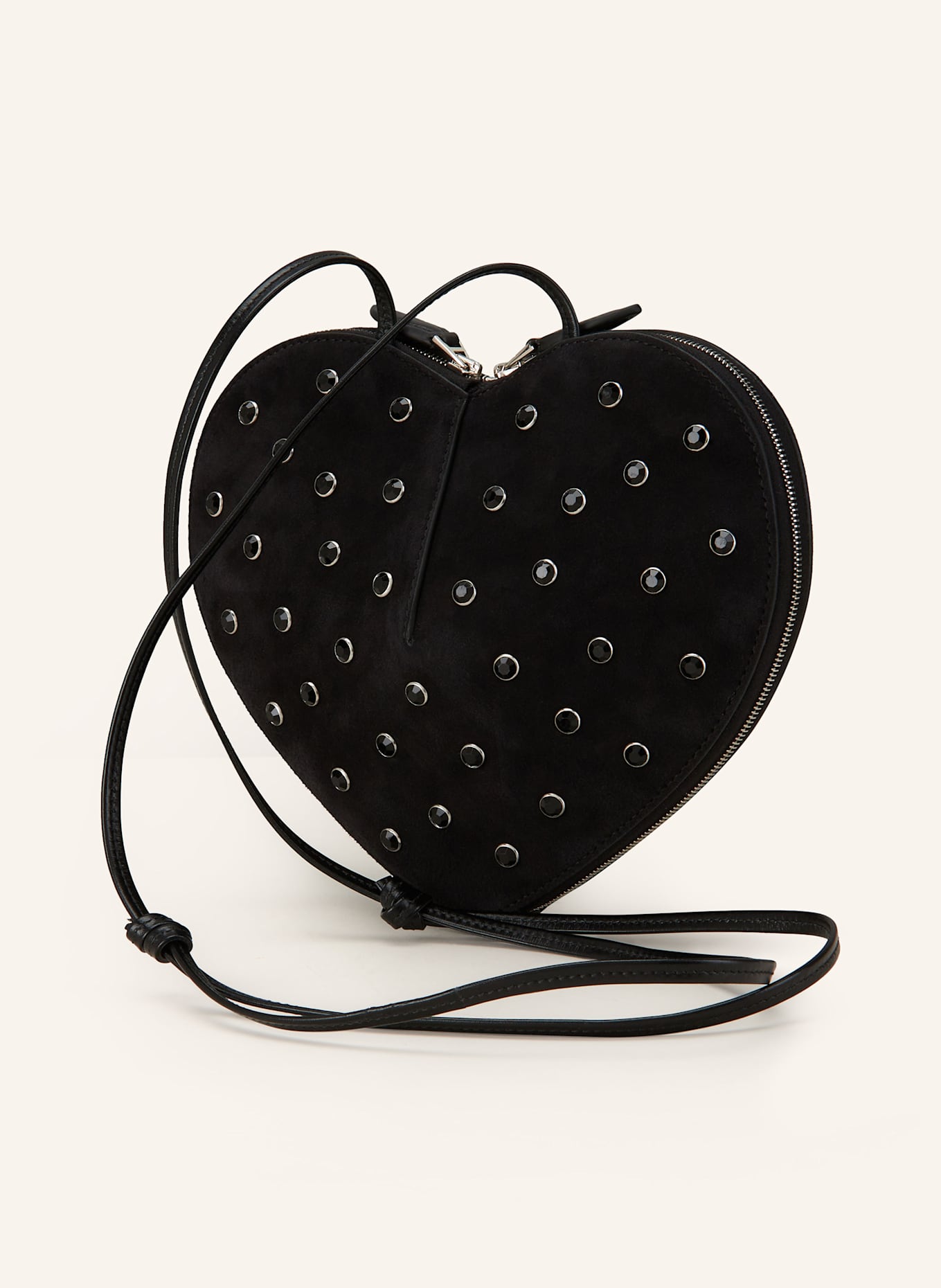 ALAÏA Torba na ramię LE COEUR: CZARNY