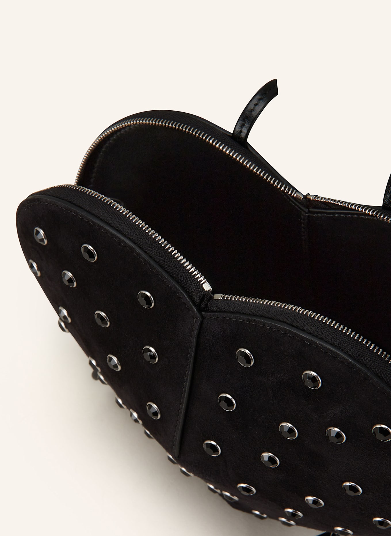 ALAÏA Torba na ramię LE COEUR: CZARNY