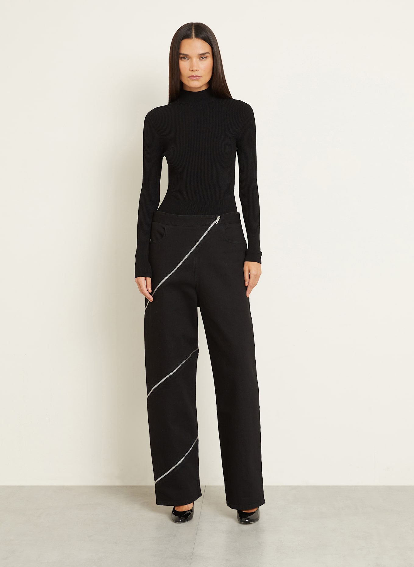 ALAÏA String-Body: SCHWARZ