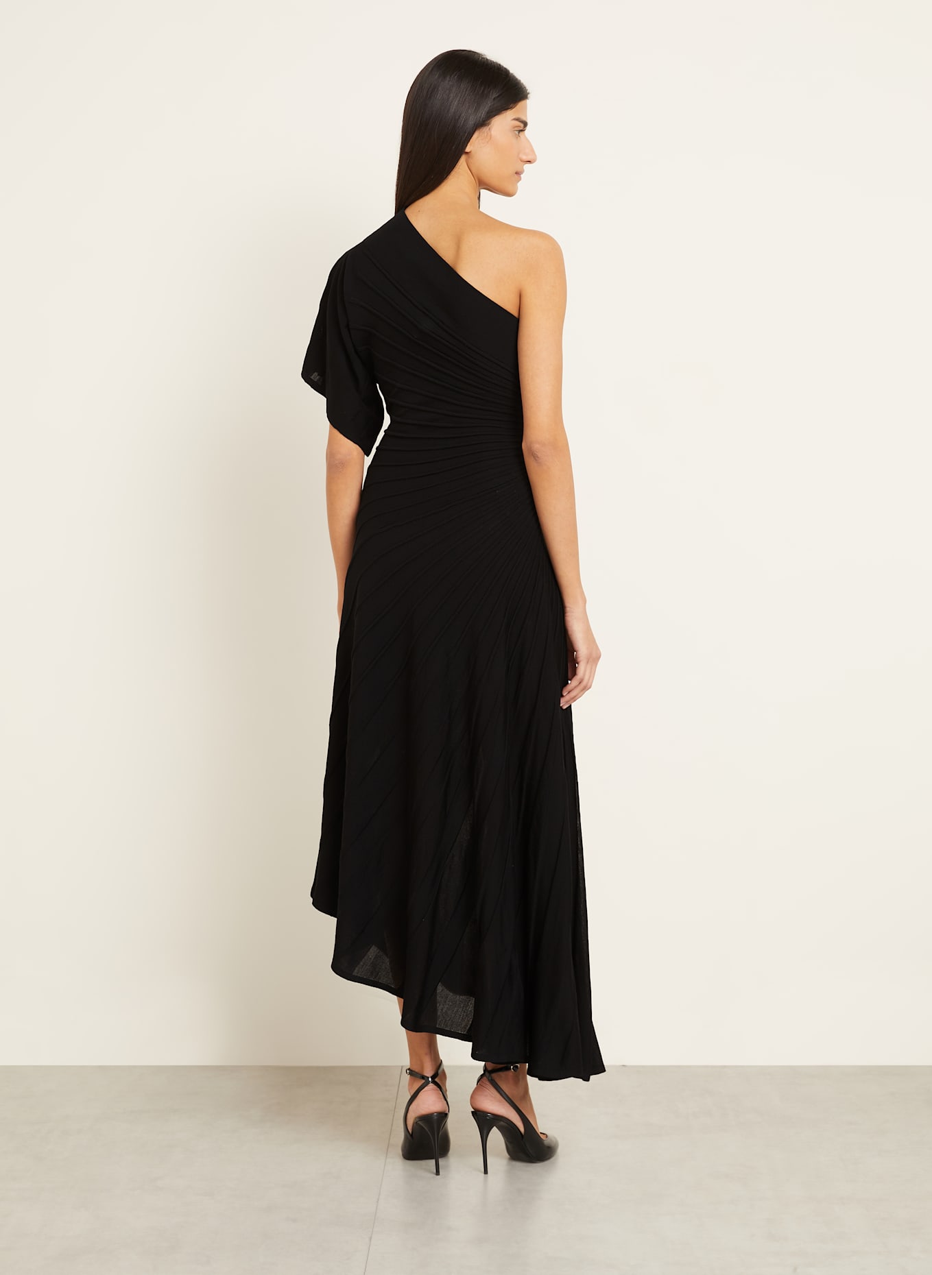 ALAÏA Strickkleid RAY: SCHWARZ