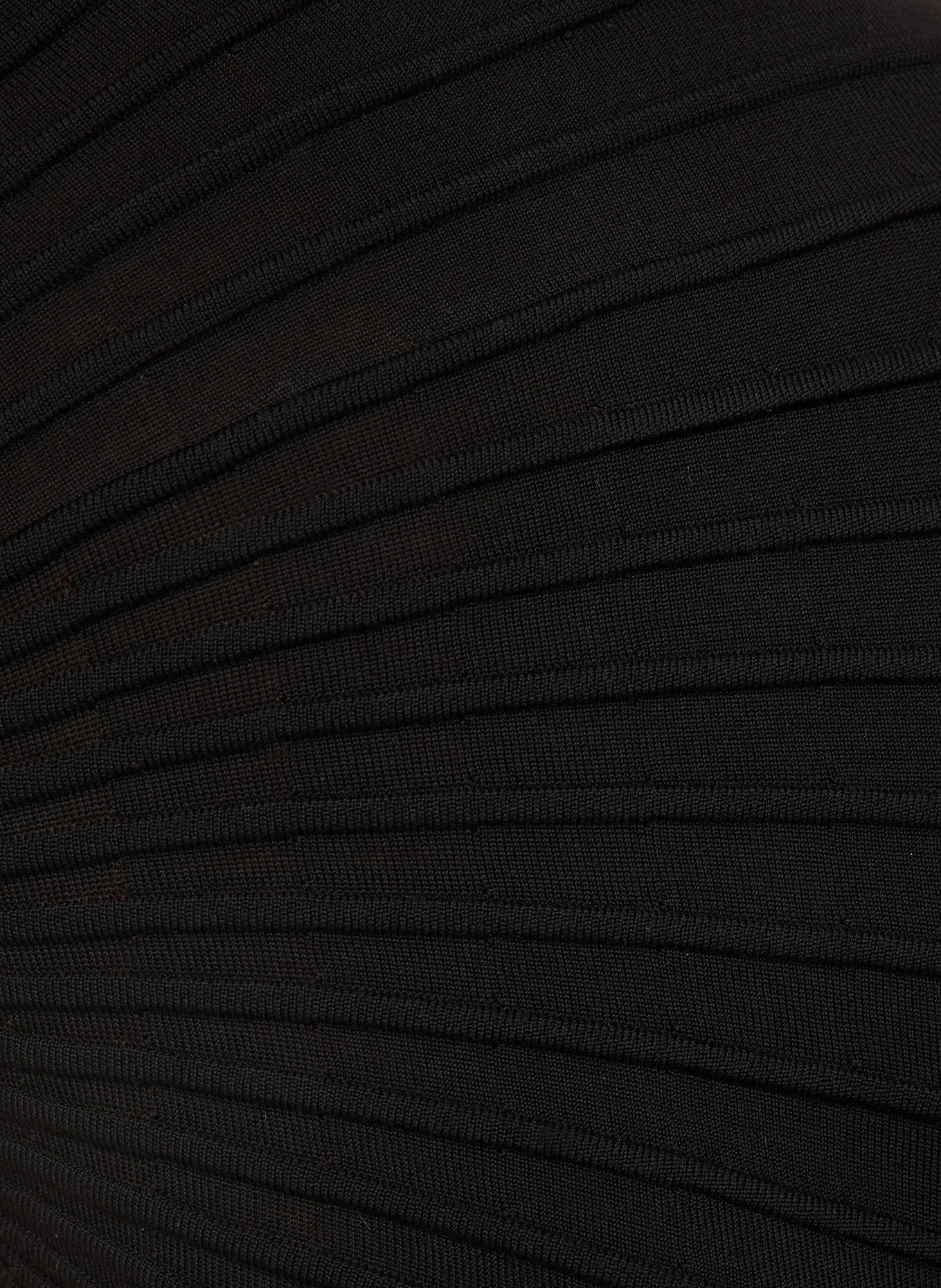 ALAÏA Strickkleid RAY: SCHWARZ