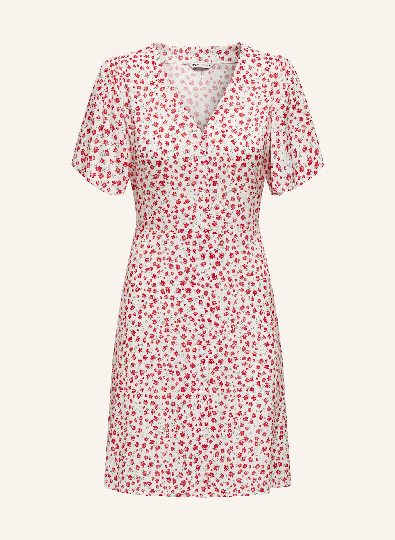 ONLY Kleid: WEISS/ ROT/ MINT