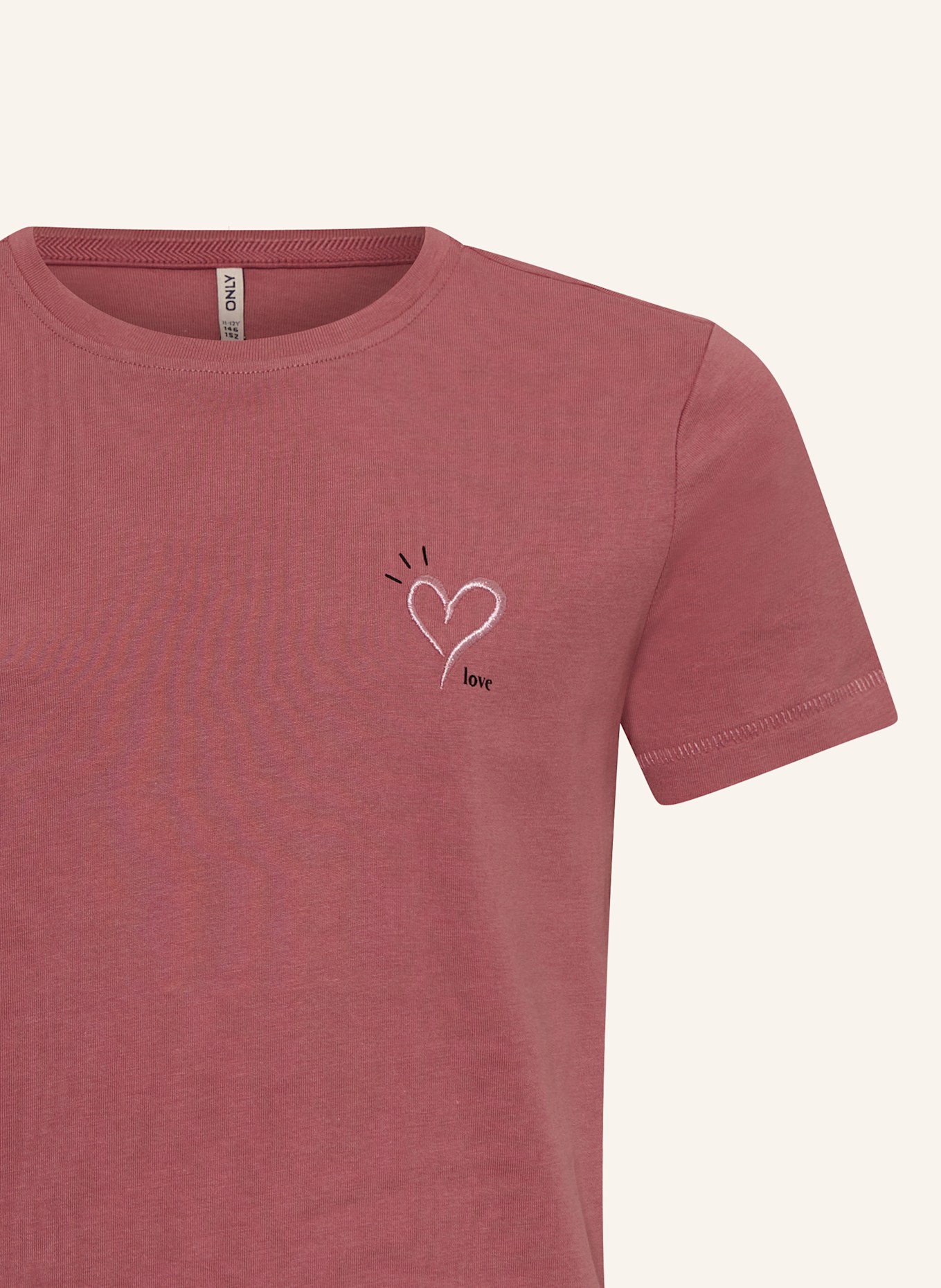 ONLY Tričko: STARORŮŽOVÁ