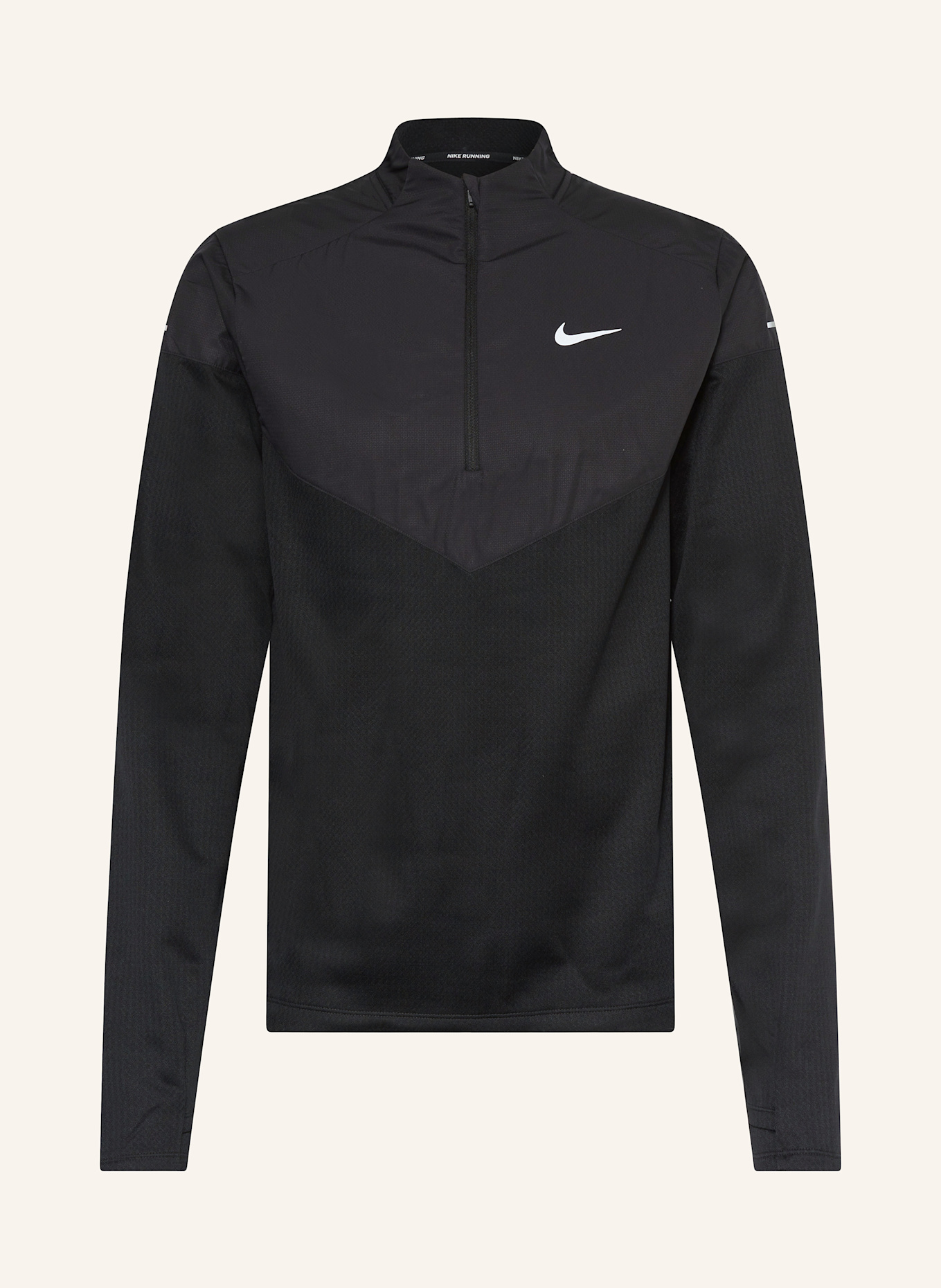 Nike Běžecké tričko SPHERE: ČERNÁ