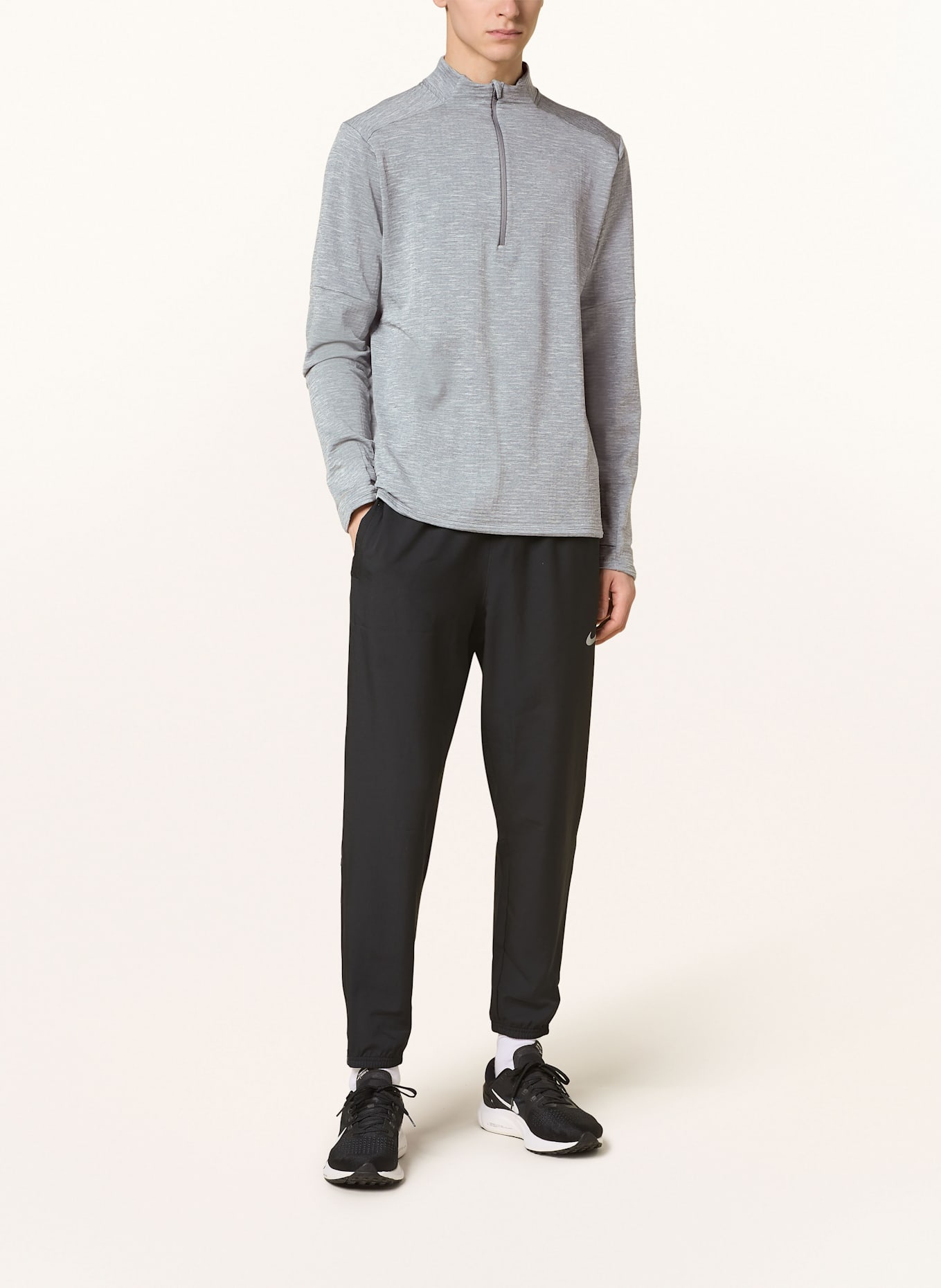 Nike Laufshirt THERMA-FIT REPEL ELEMENT: GRAU