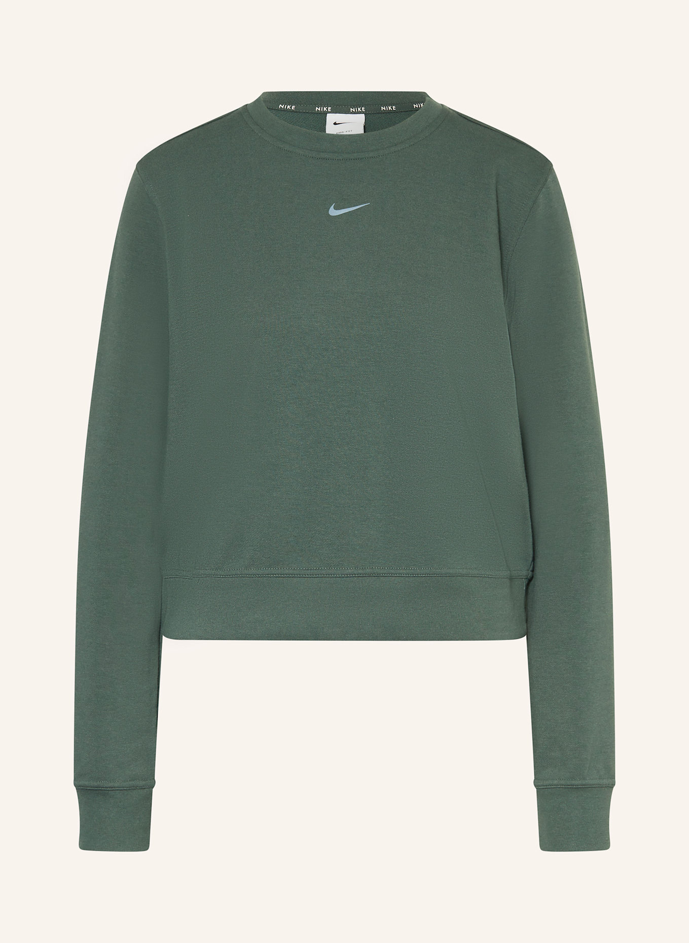 Nike Cropped-Sweatshirt DRI-FIT ONE: DUNKELGRÜN