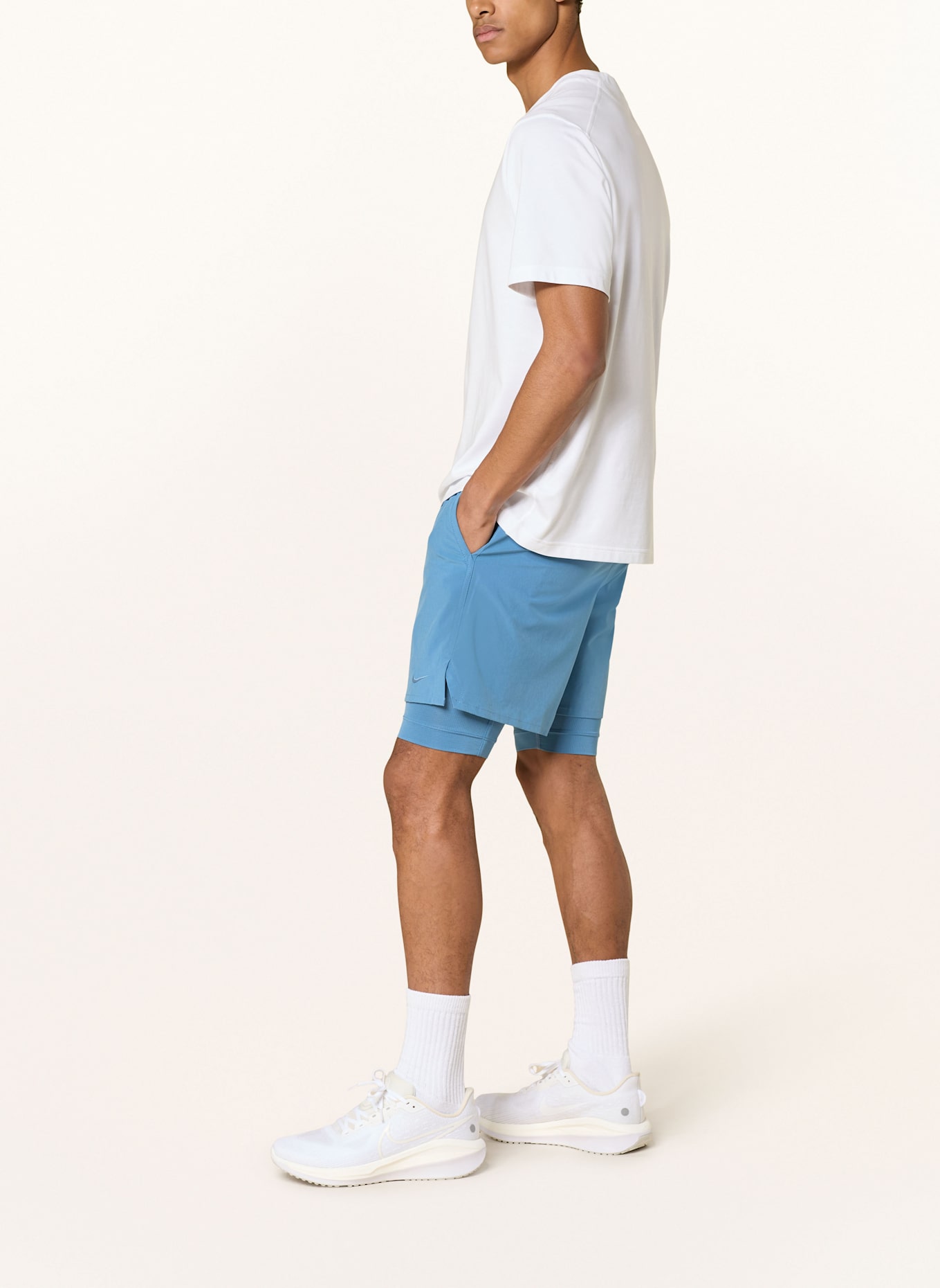 Nike 2-in-1-Trainingsshorts UNLIMITED: BLAU