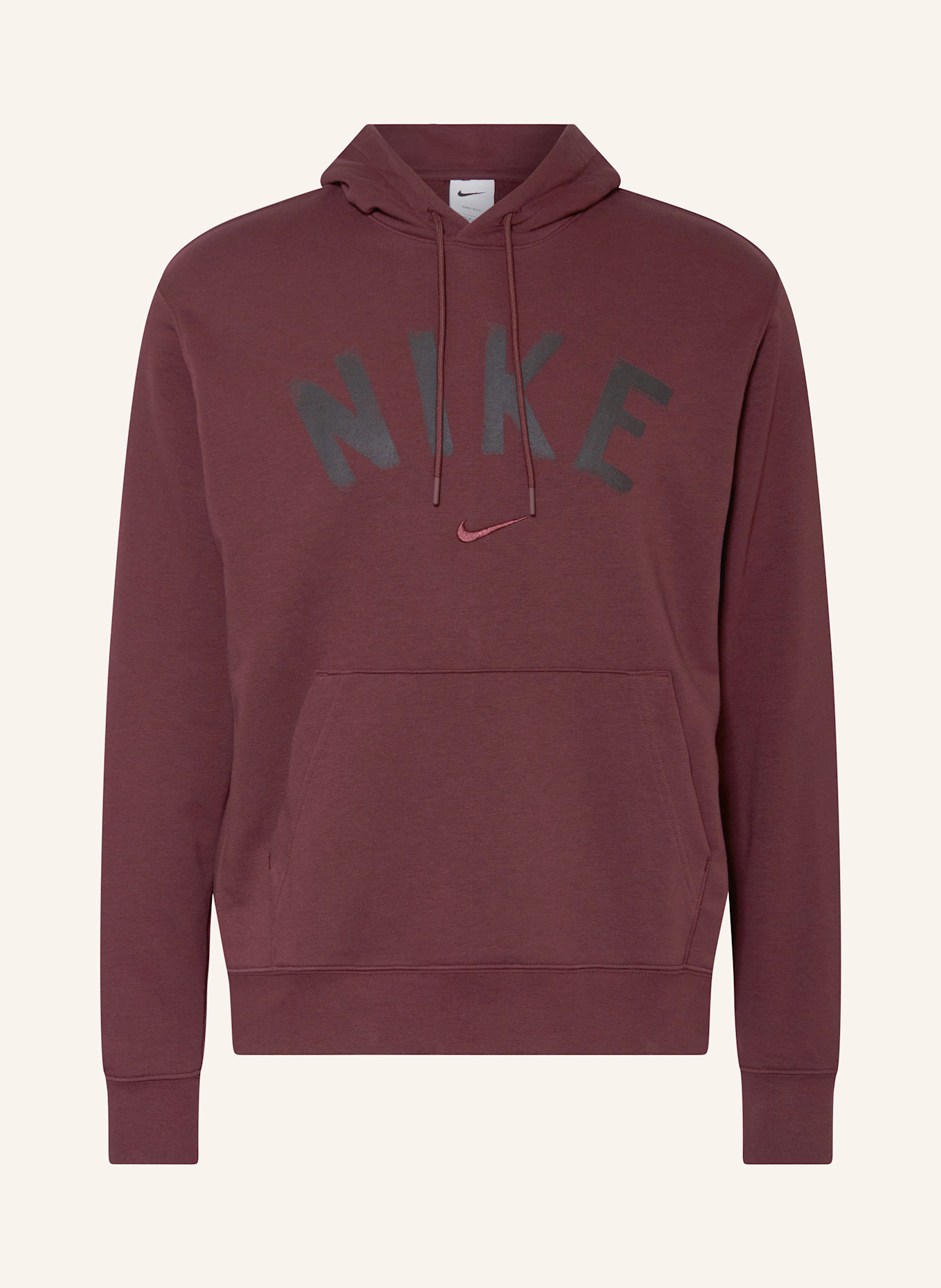 Nike Hoodie SWOOSH DRI-FIT: DUNKELROT